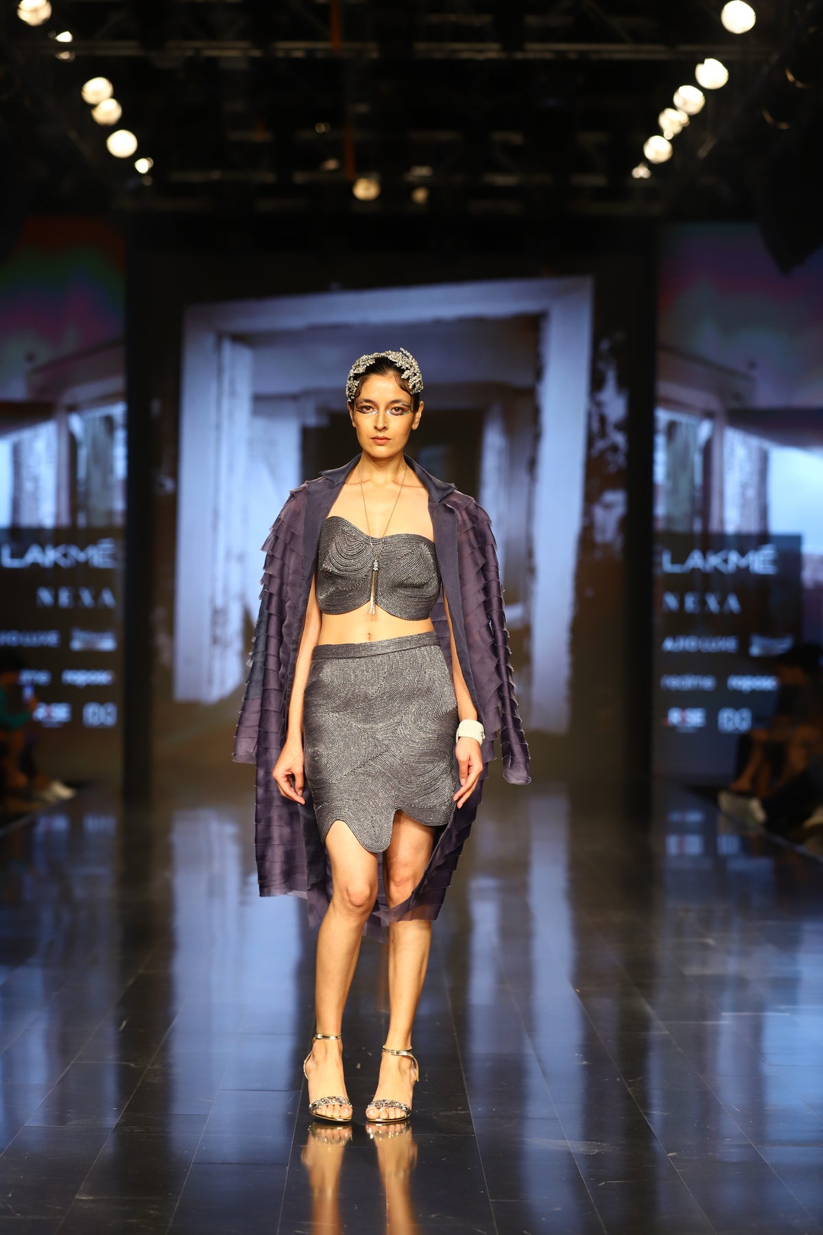 Flint Lurex Xorded Bustier