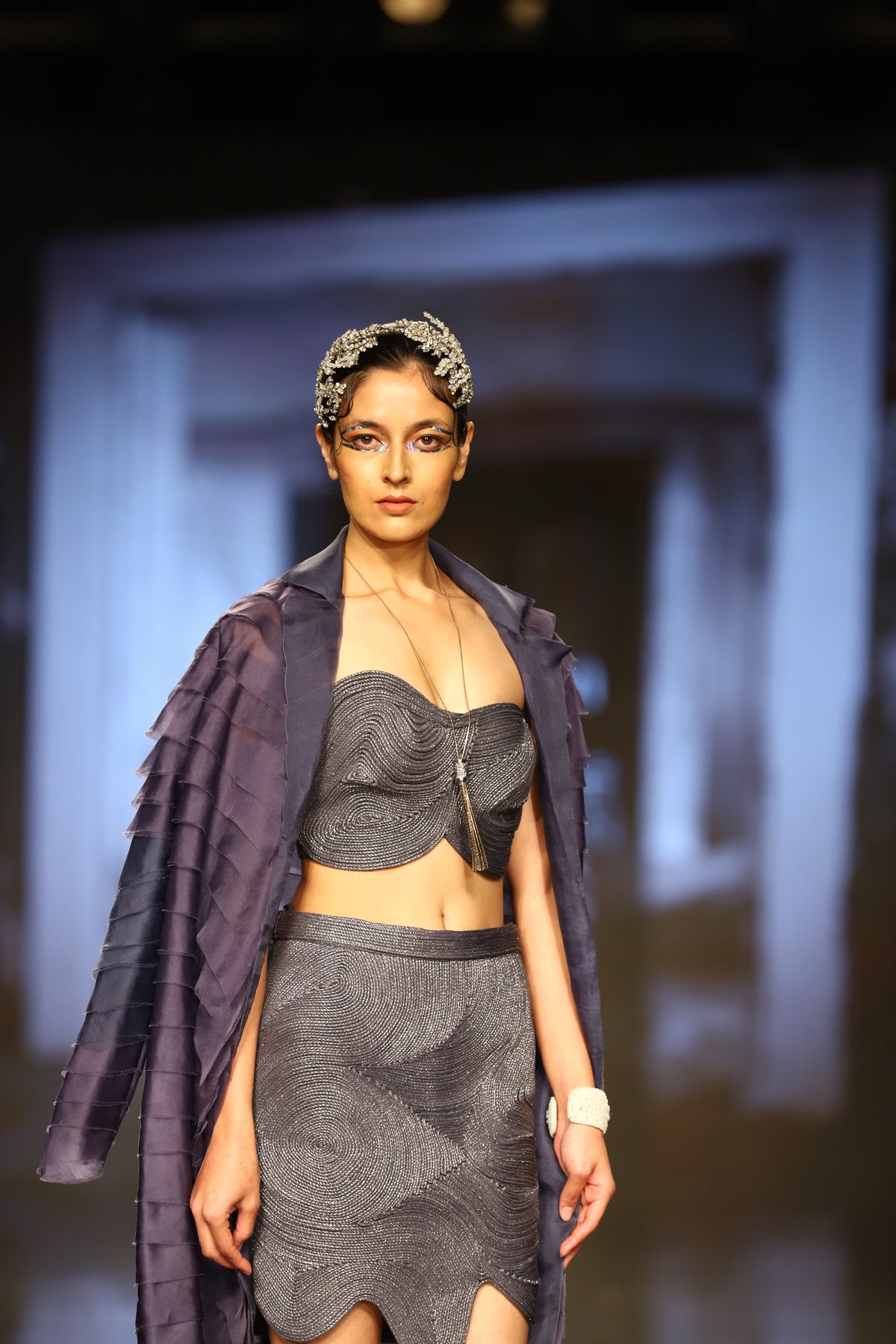 Flint Lurex Xorded Bustier