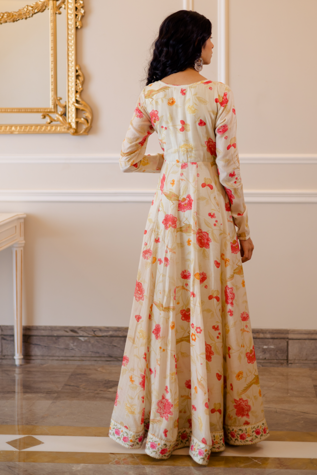 Off-white anarkali