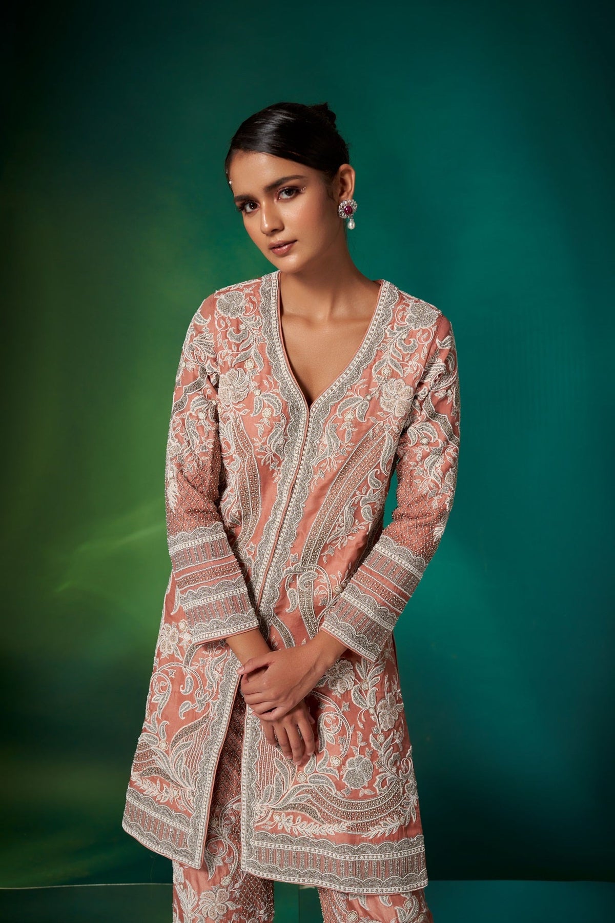 Coral Kurta Set