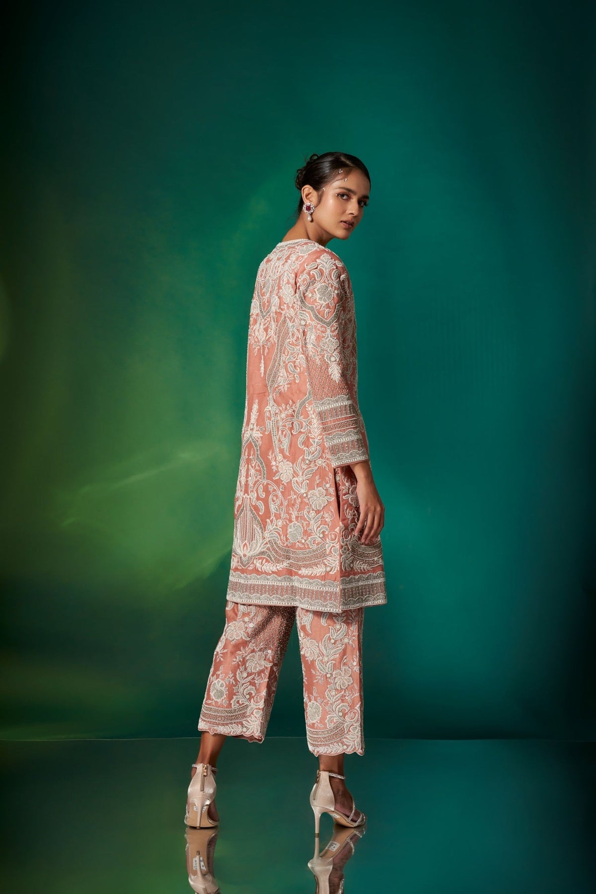 Coral Kurta Set