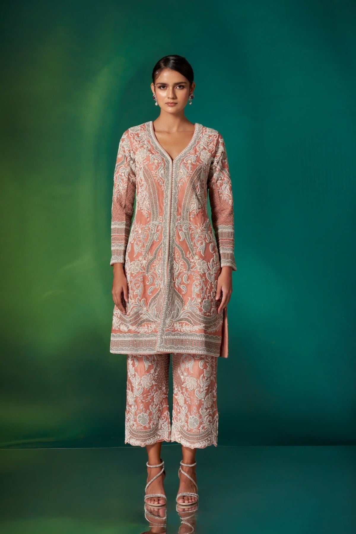 Coral Kurta Set