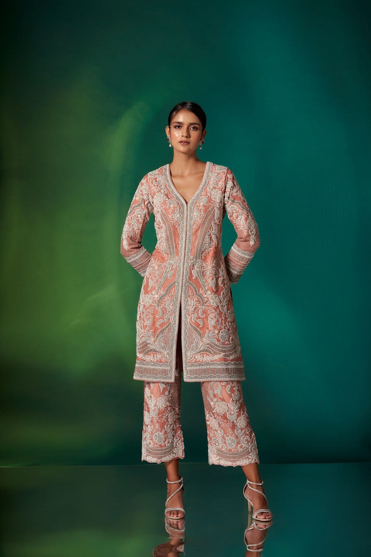 Coral Kurta Set