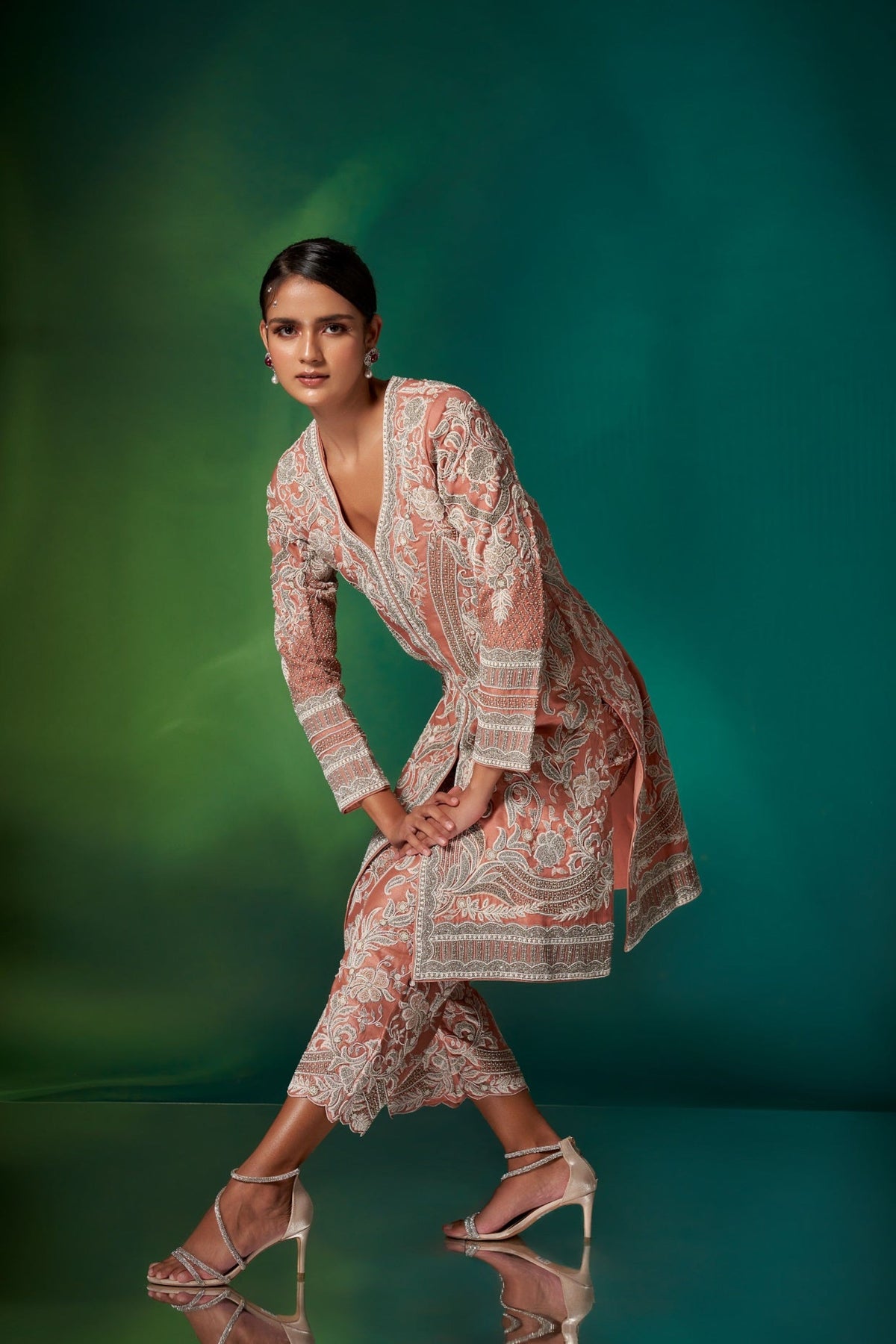 Coral Kurta Set