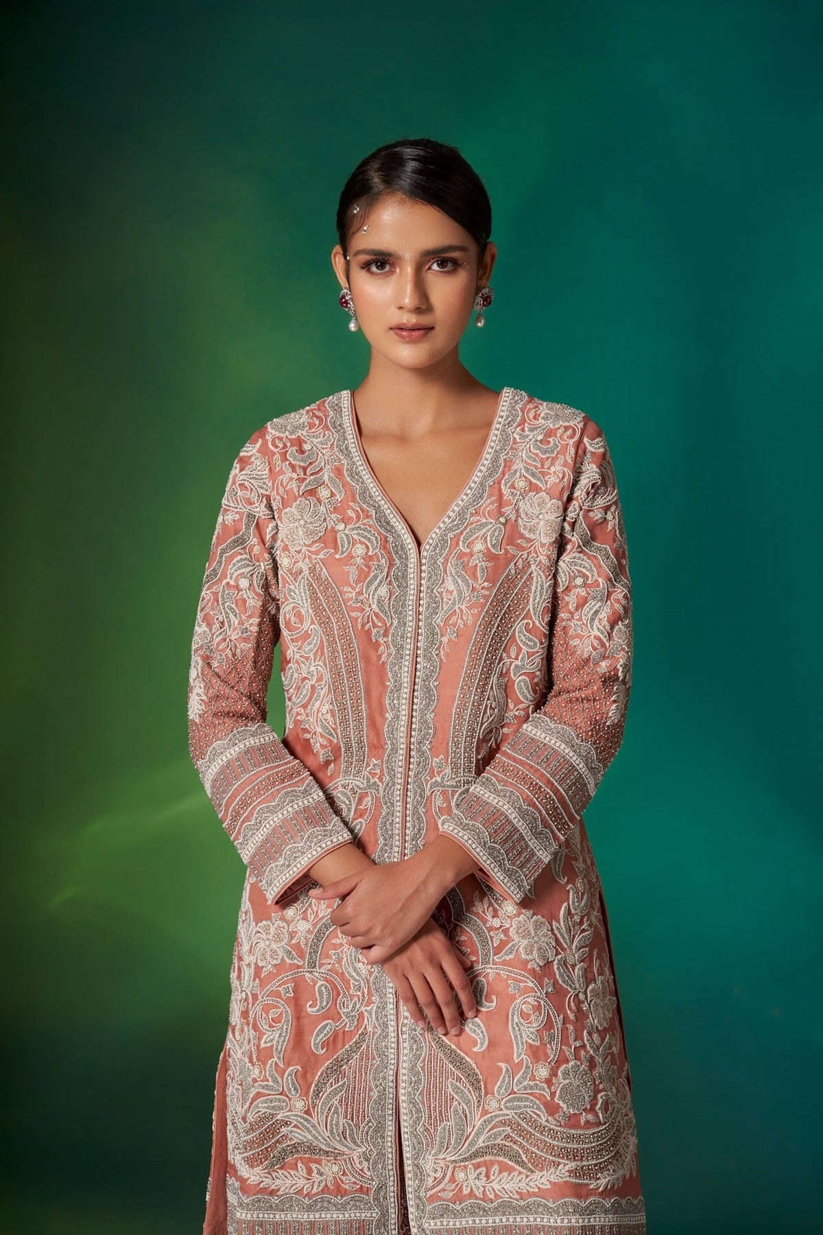 Coral Kurta Set