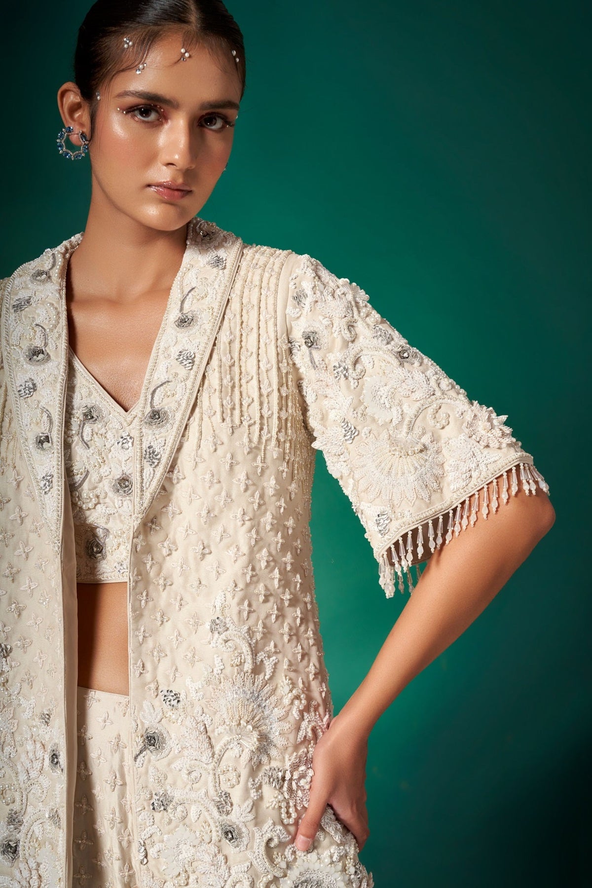 Ivory Jacket Set