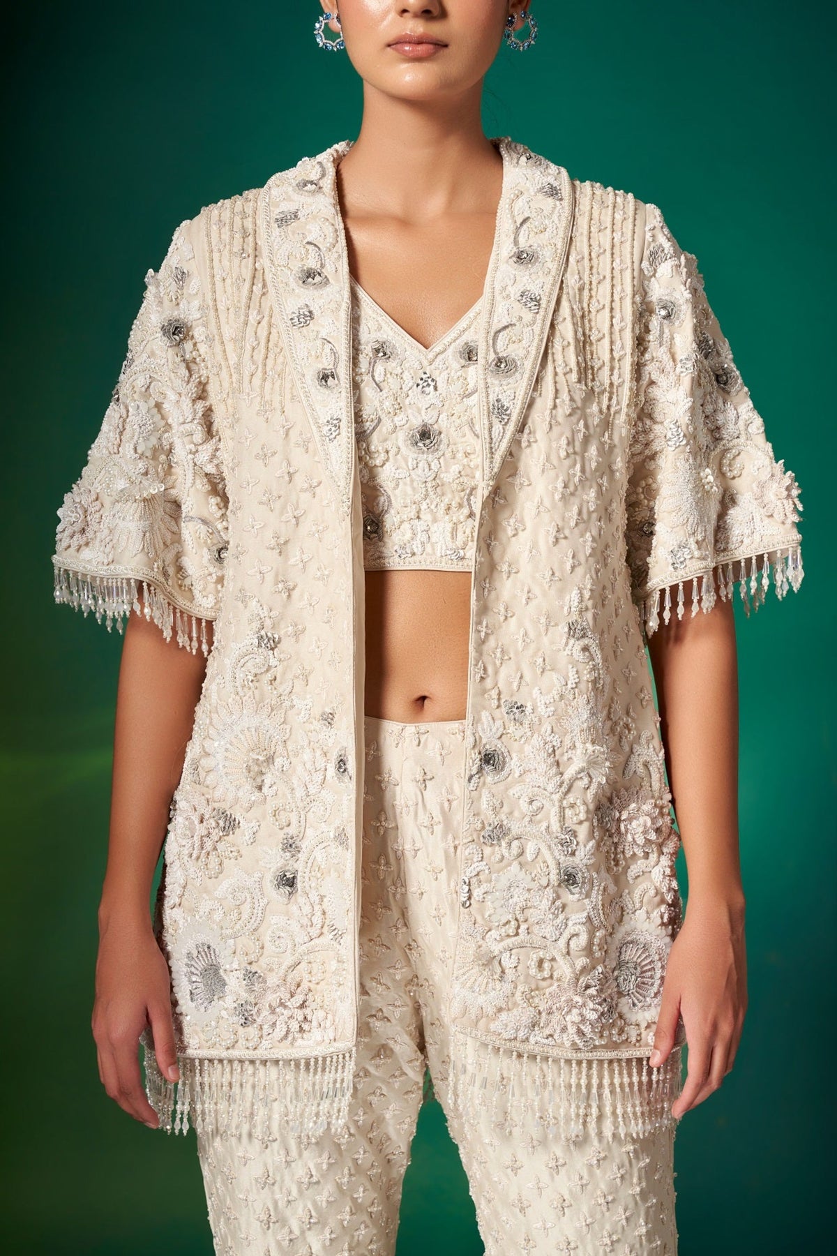 Ivory Jacket Set