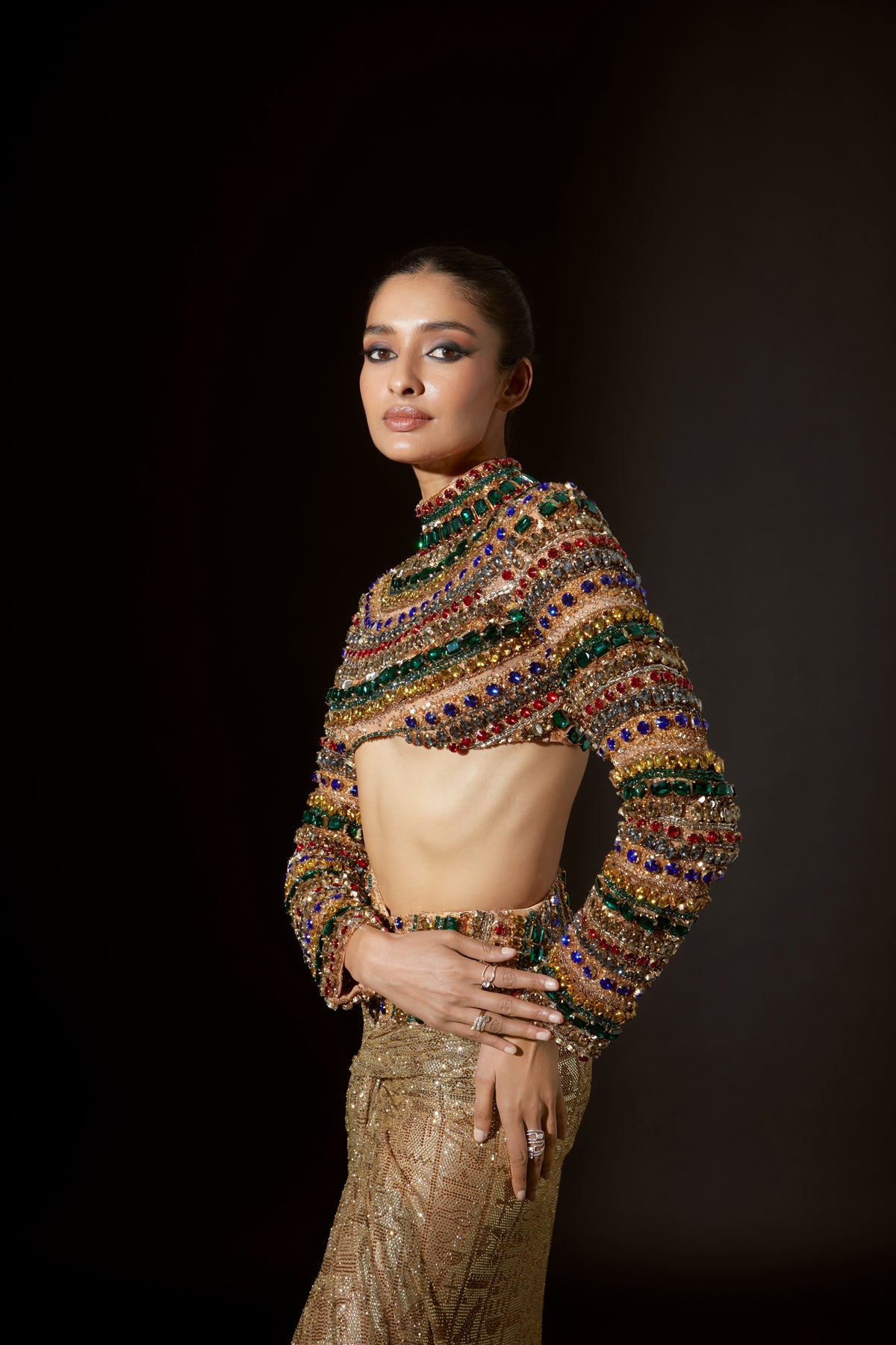 Multicolor Pharaoh&#39;s Finery Co-ord Set