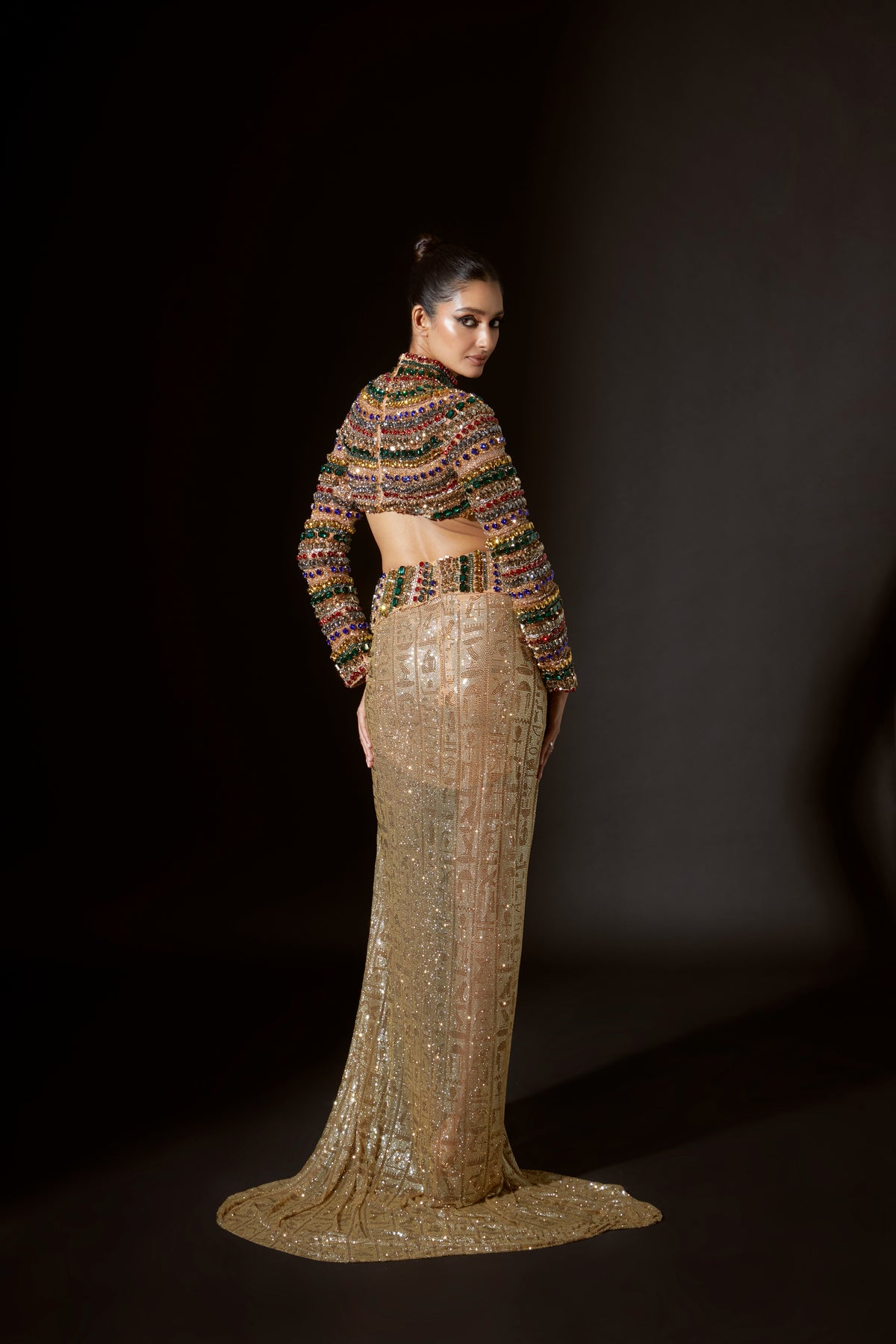 Multicolor Pharaoh&#39;s Finery Co-ord Set