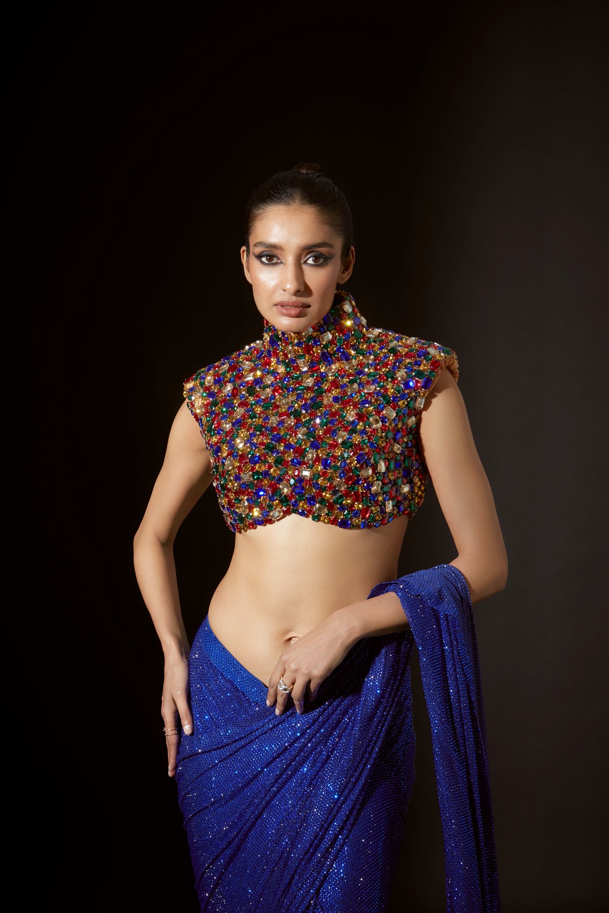 Blue Osiris Saree Set