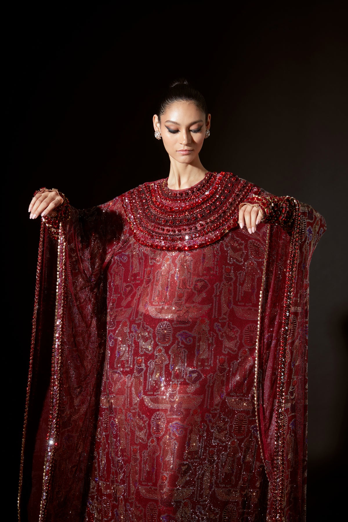 Maroon Kemet Kaftan
