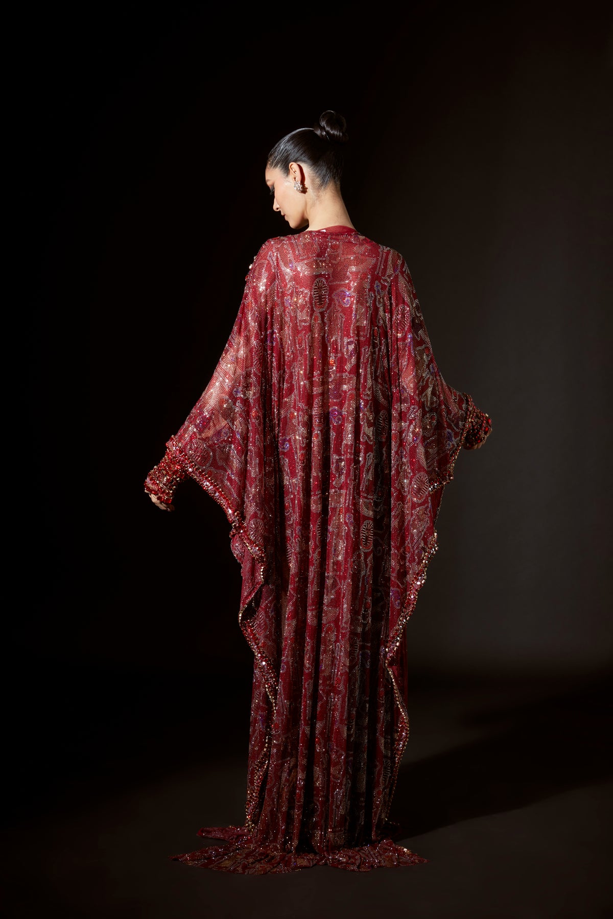 Maroon Kemet Kaftan