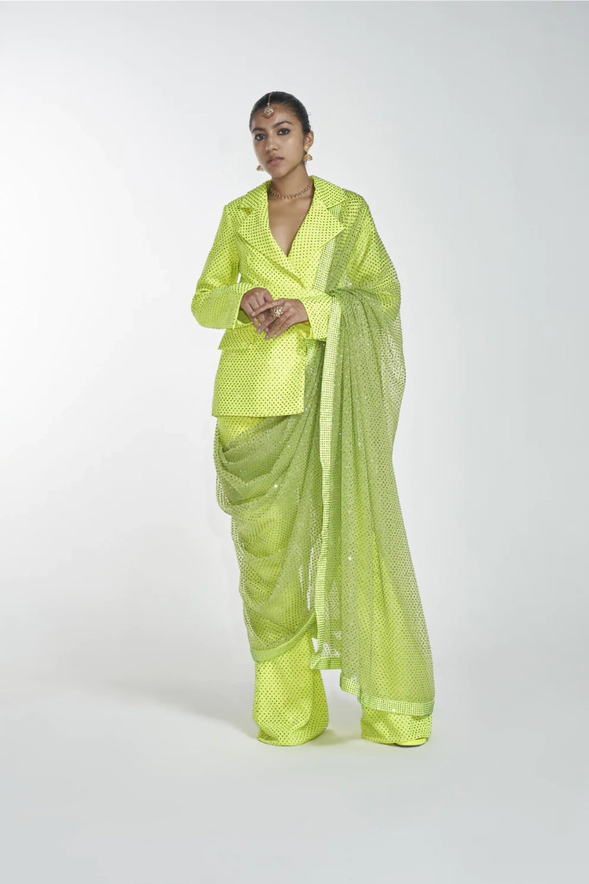 Crystal Neon Blazer Set