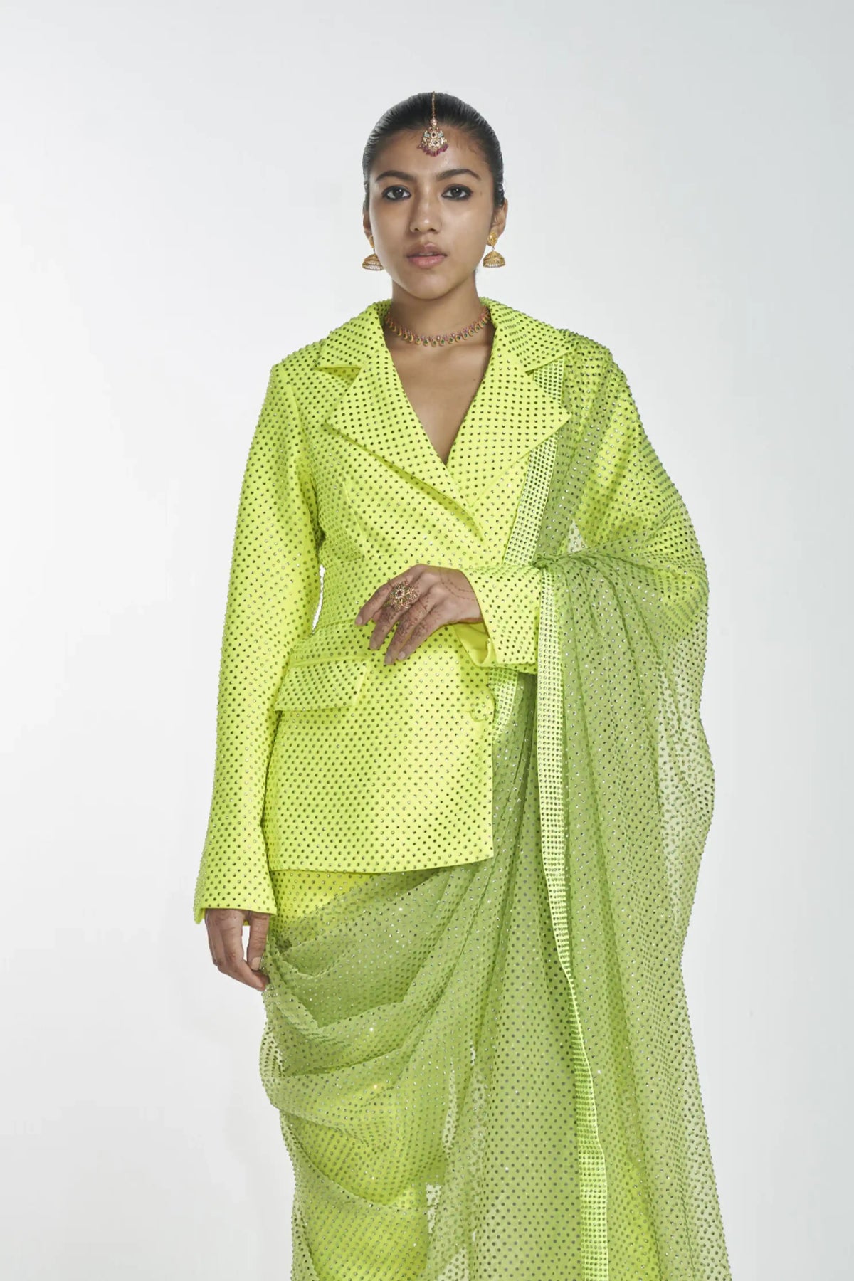 Crystal Neon Blazer Set