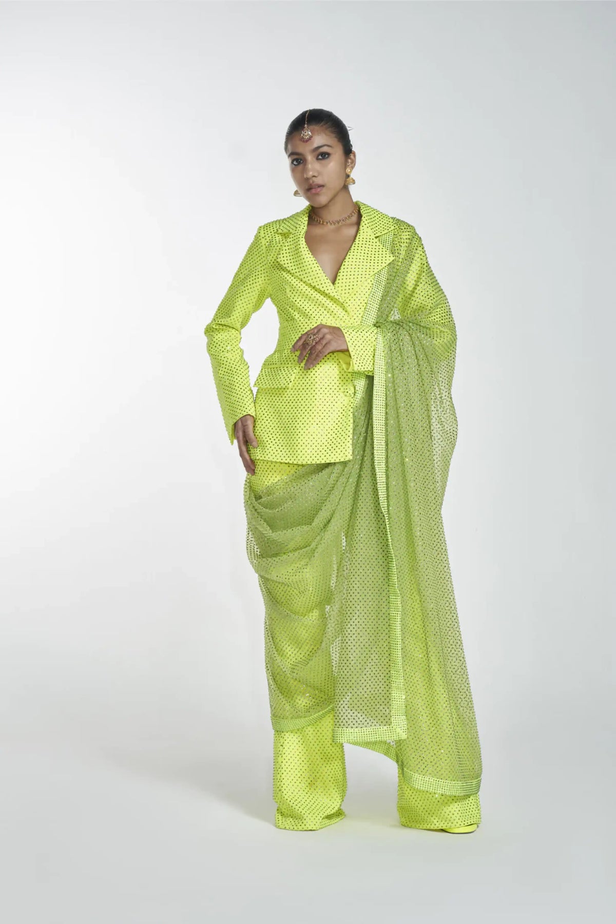 Crystal Neon Blazer Set