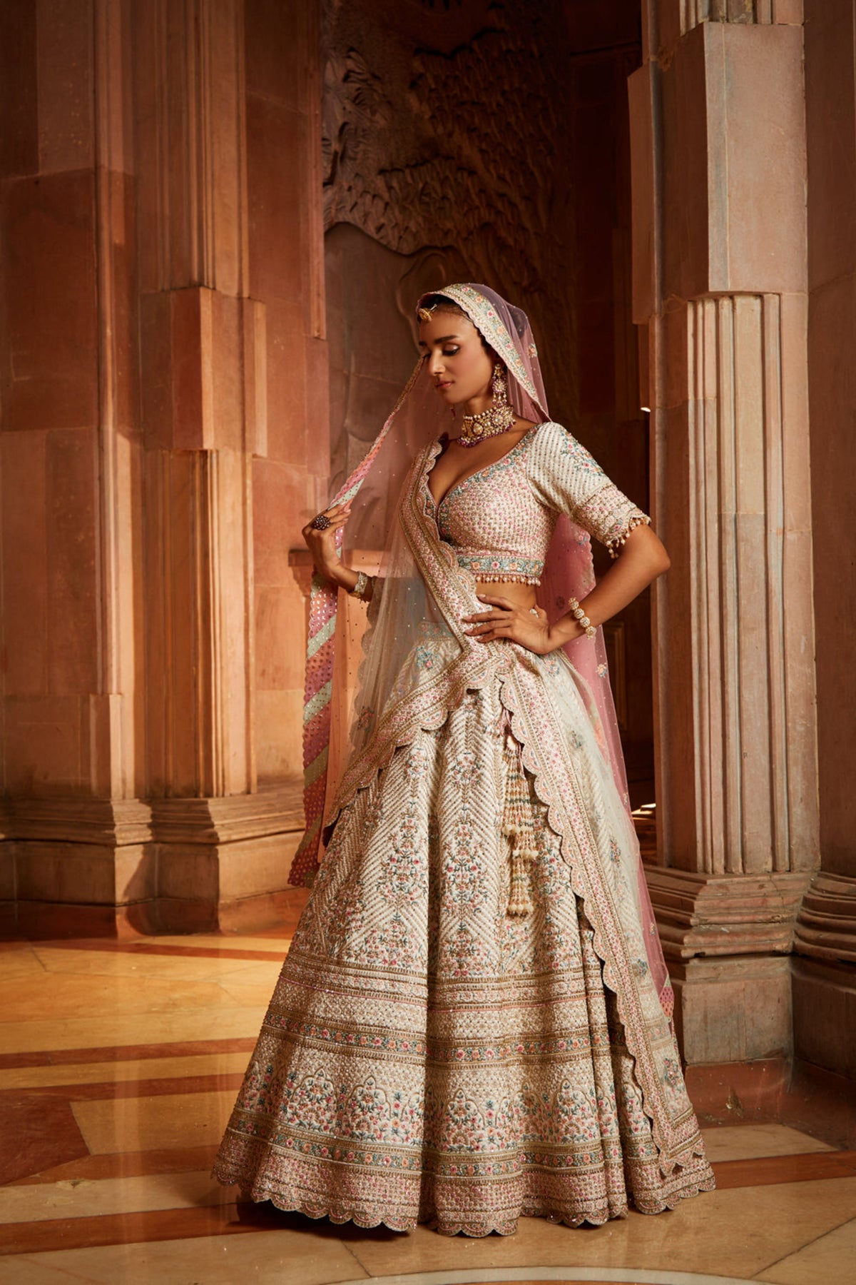 Ivory Lehenga Choli Set