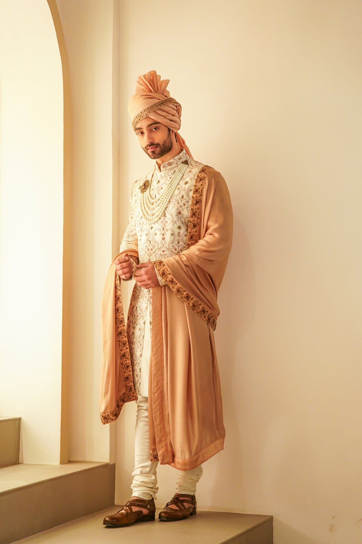 Ombre Jamawar Sherwani Set