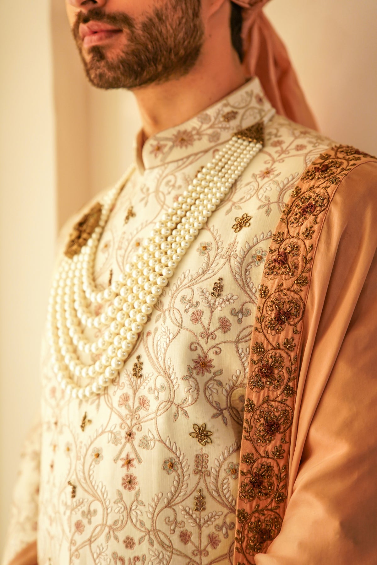 Ombre Jamawar Sherwani Set