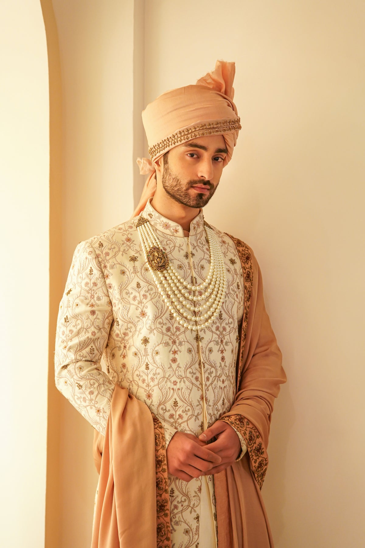 Ombre Jamawar Sherwani Set