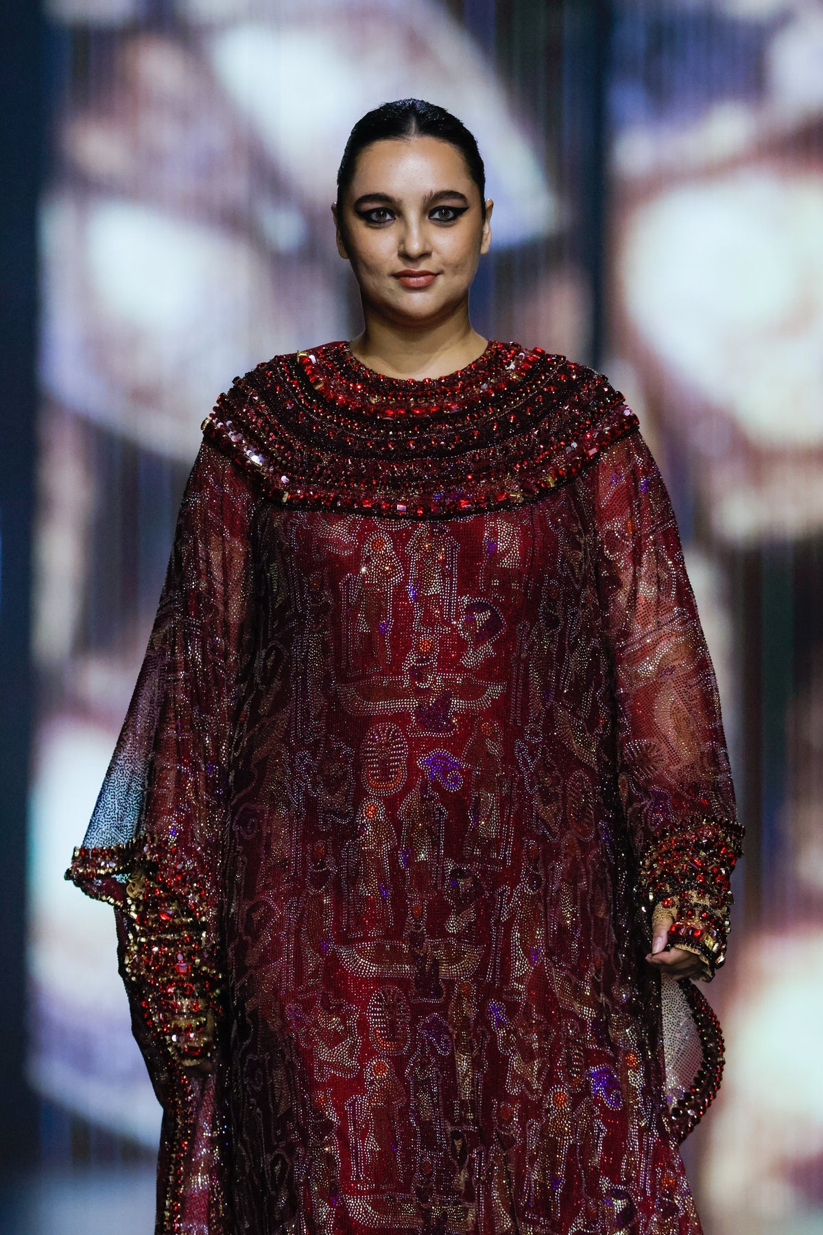 Maroon Kemet Kaftan