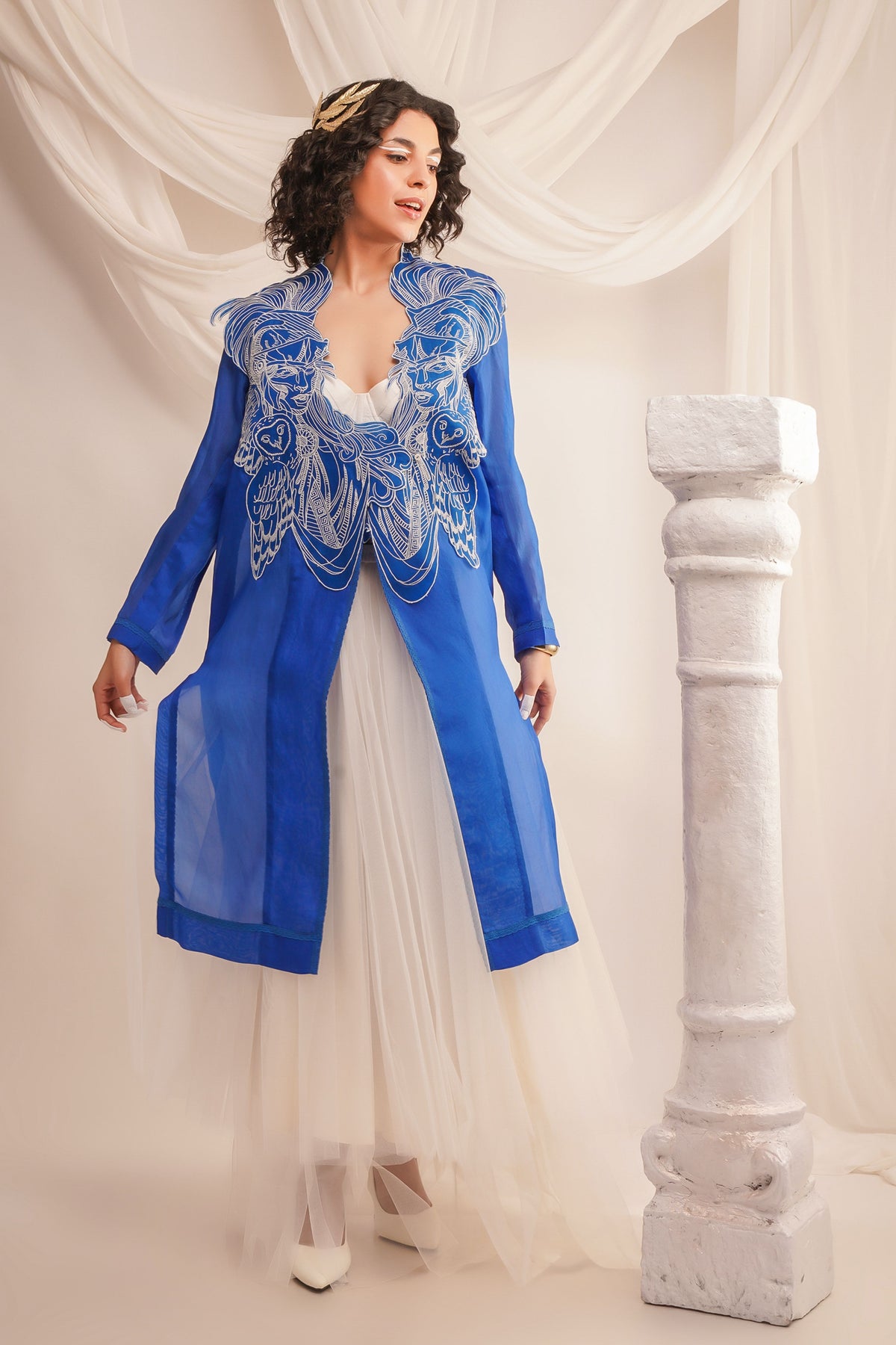 Silk Organza Jacket Set