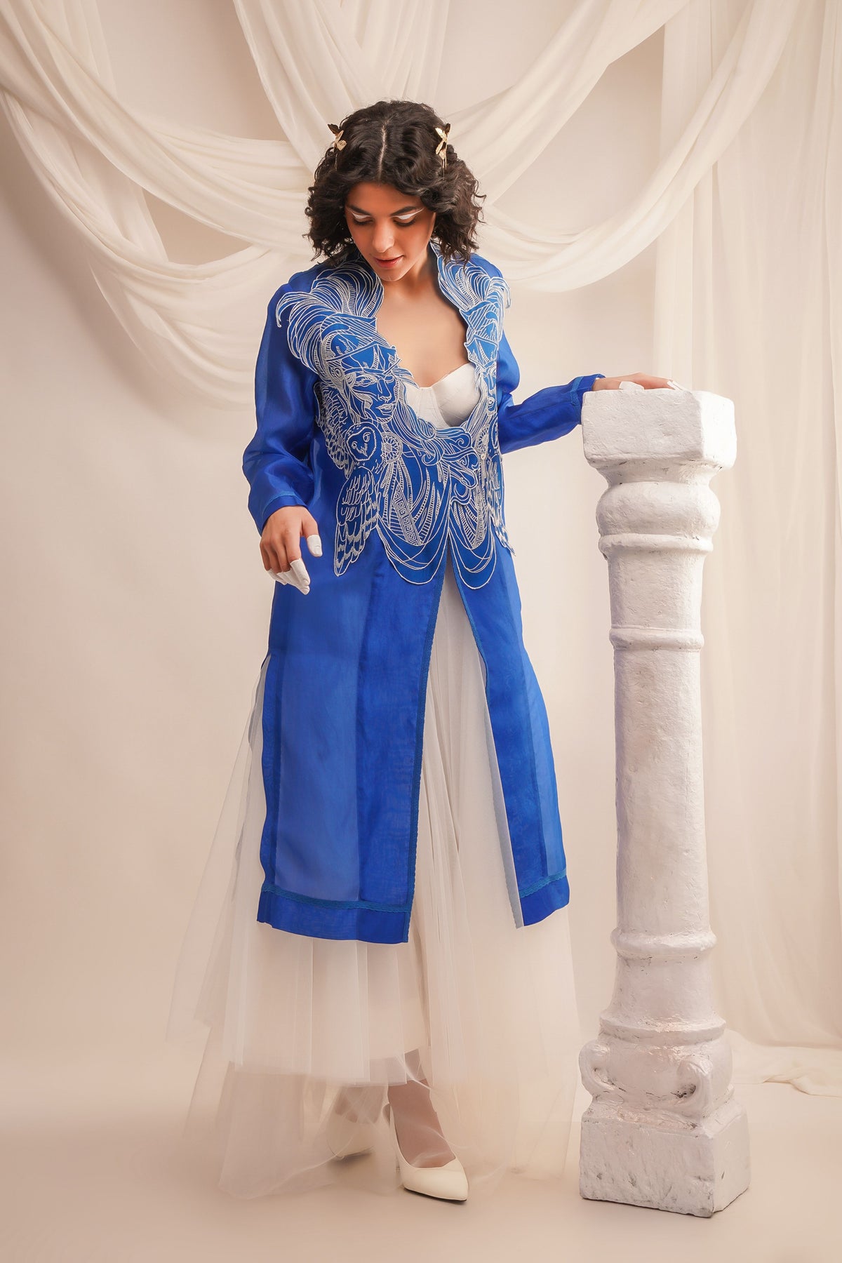 Silk Organza Jacket Set