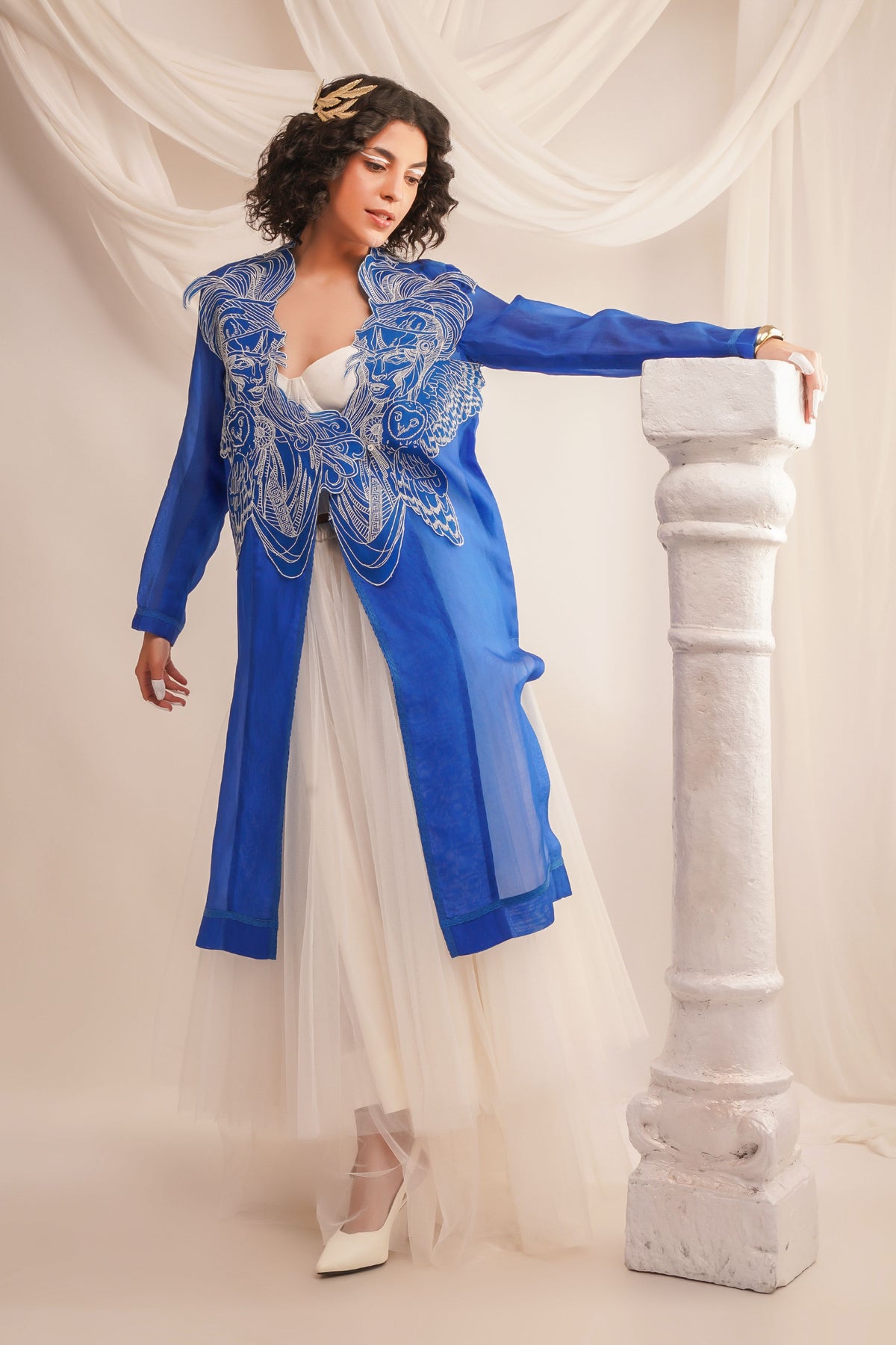 Silk Organza Jacket Set