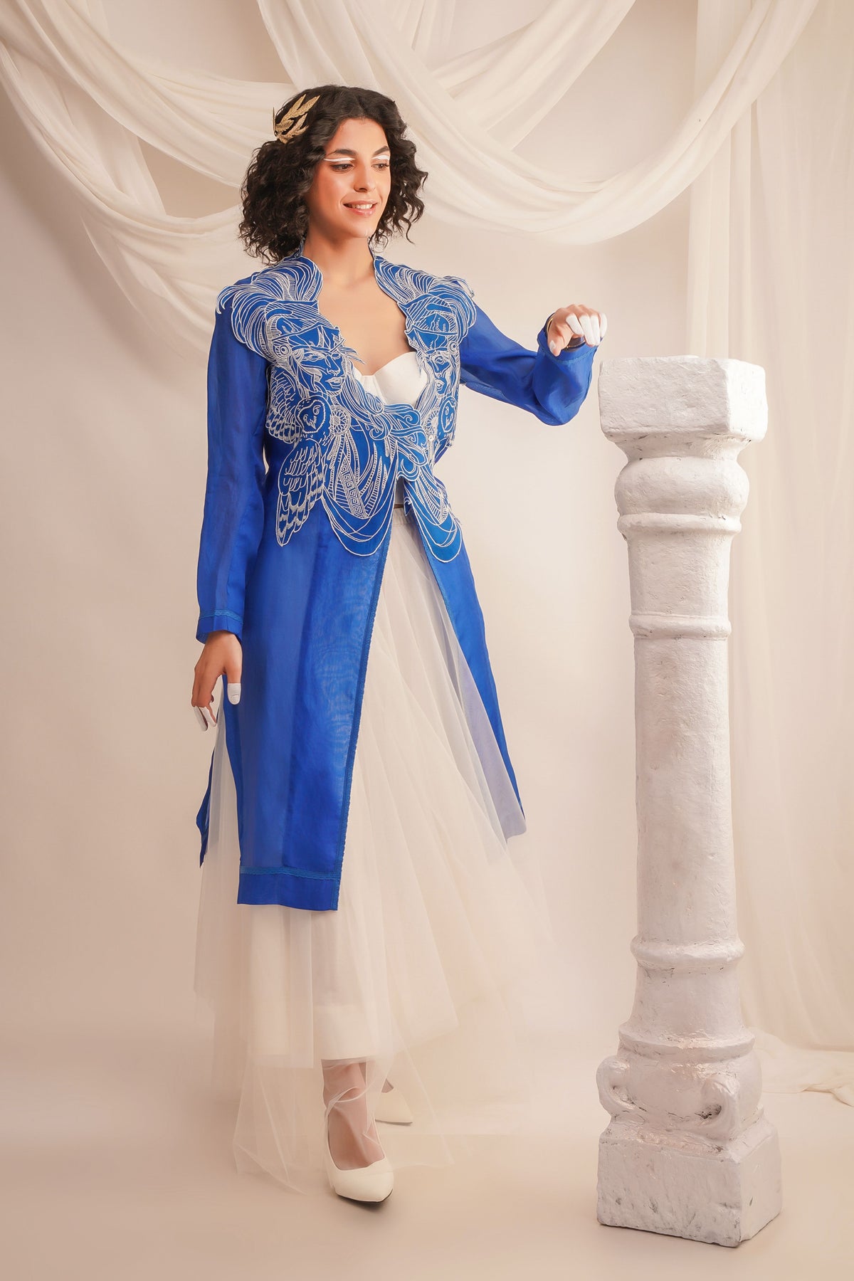 Silk Organza Jacket Set