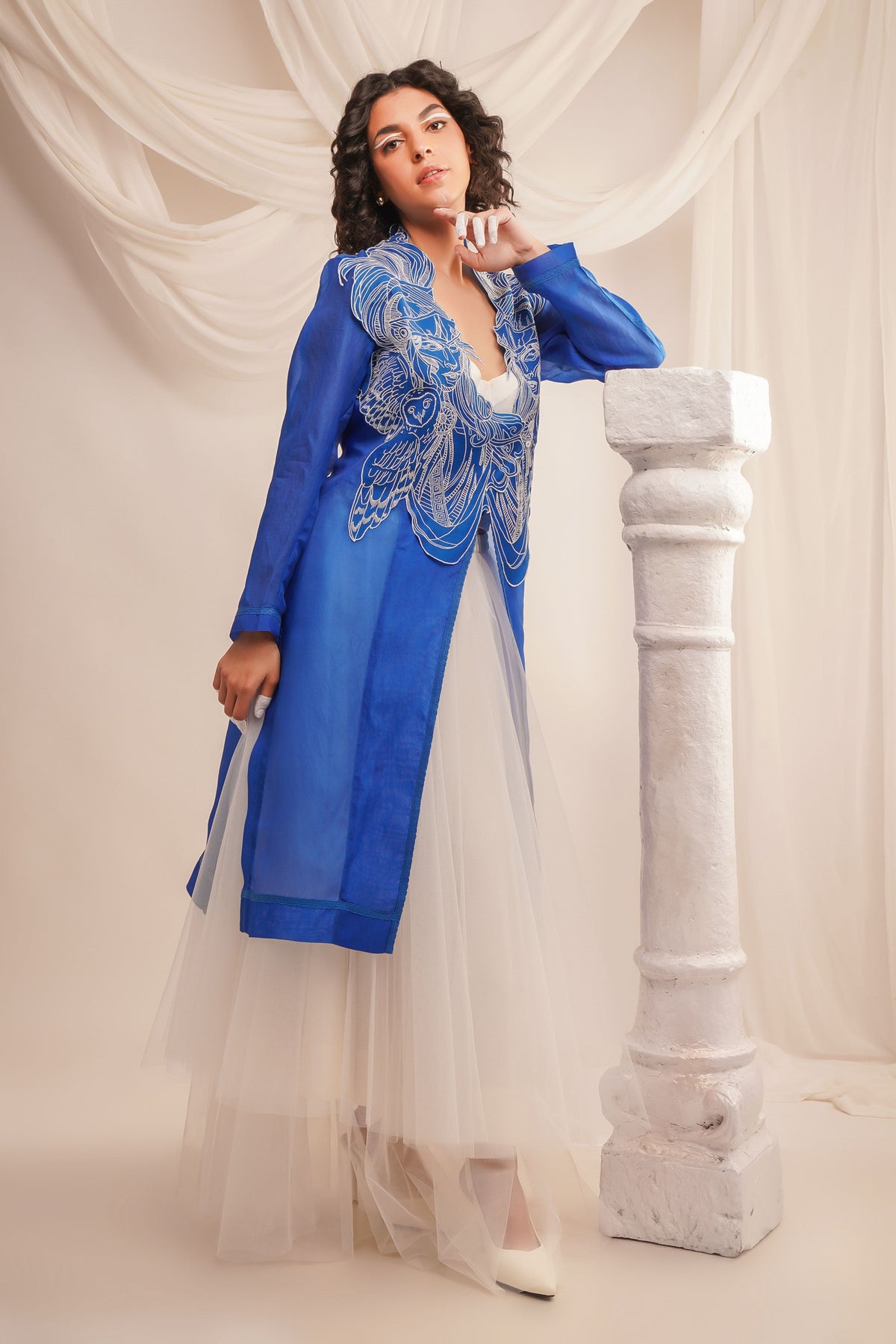 Silk Organza Jacket Set