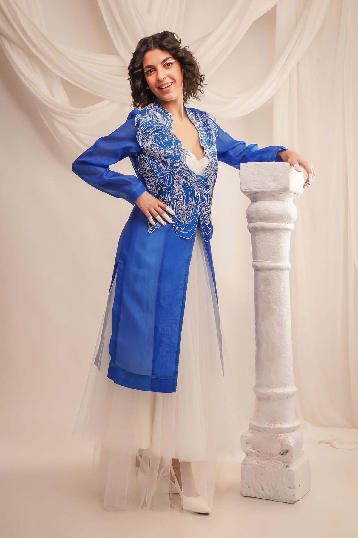 Silk Organza Jacket Set