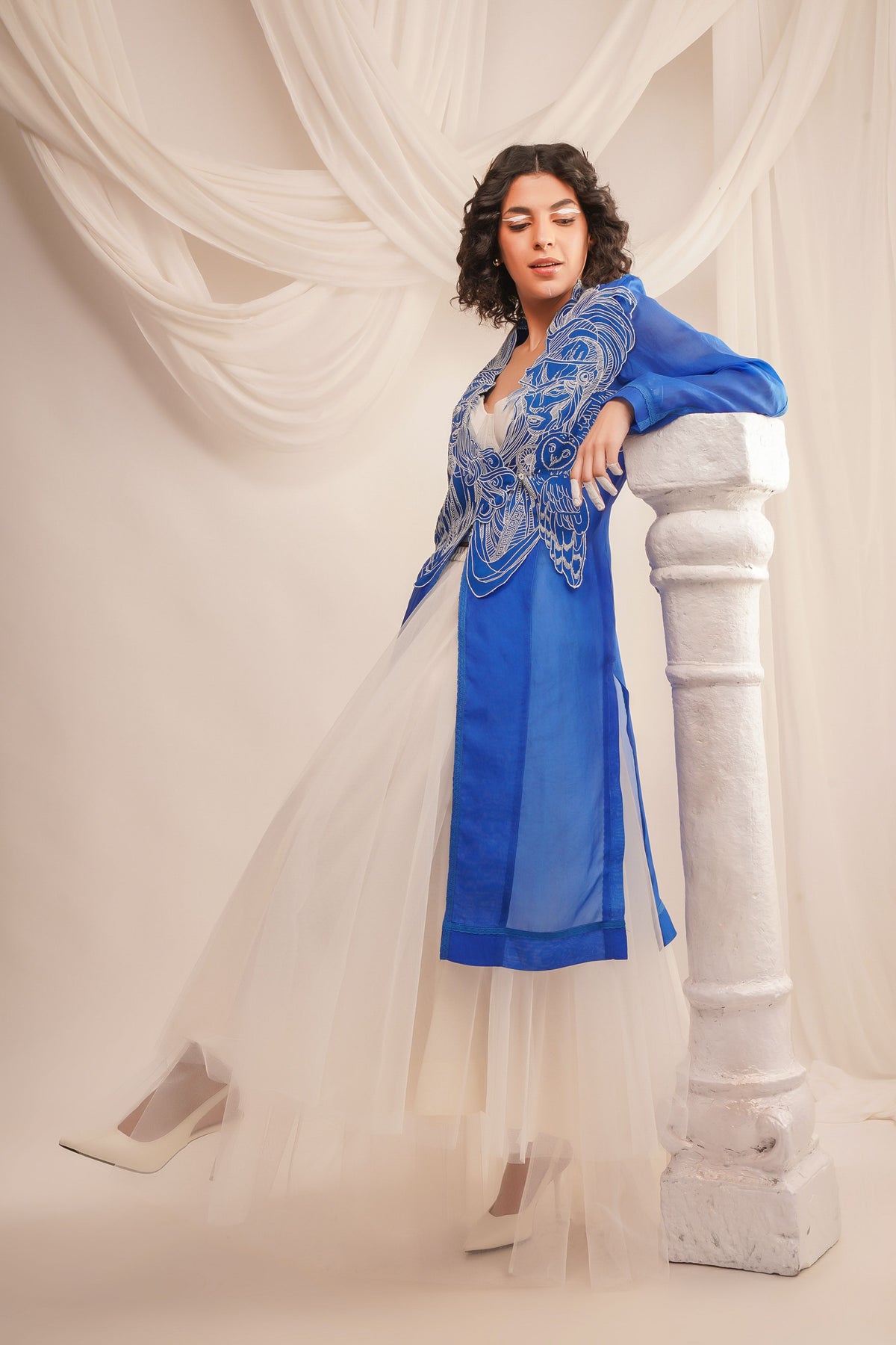 Silk Organza Jacket Set