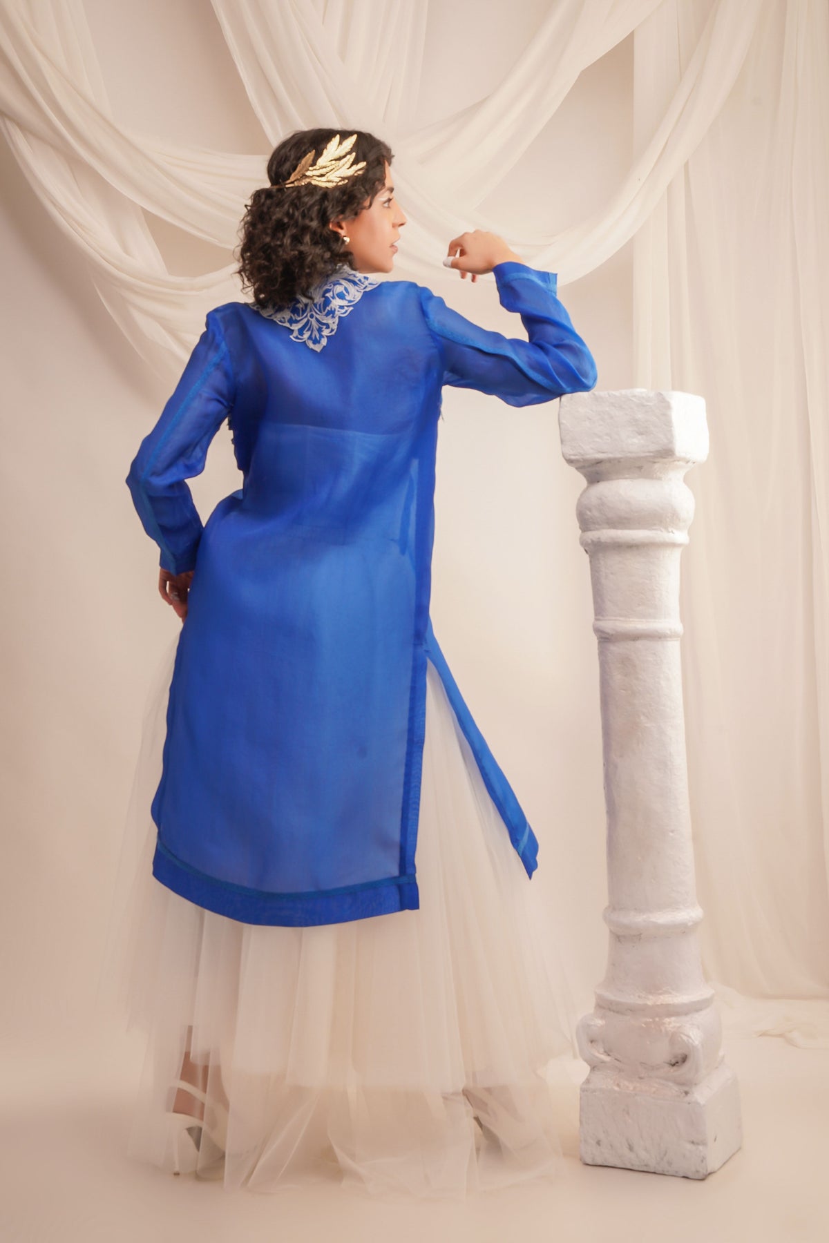 Silk Organza Jacket Set