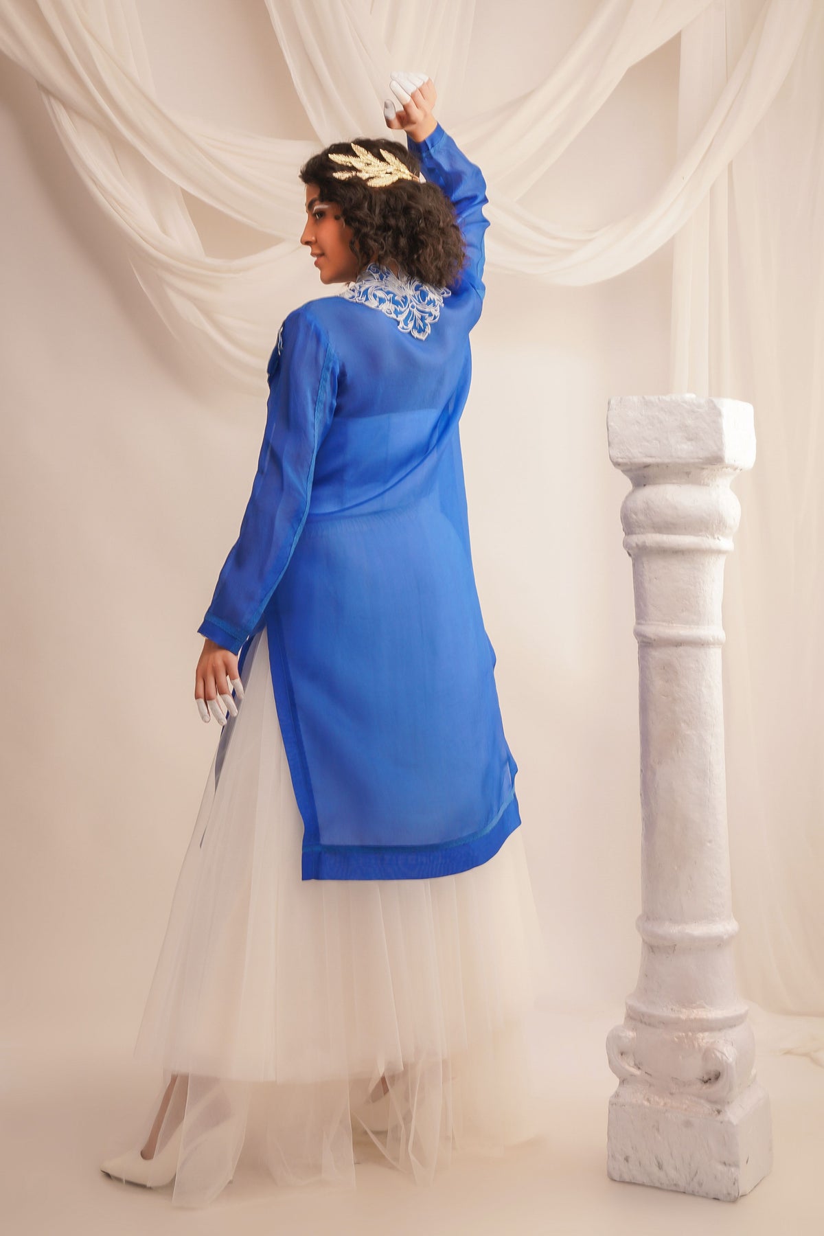 Silk Organza Jacket Set
