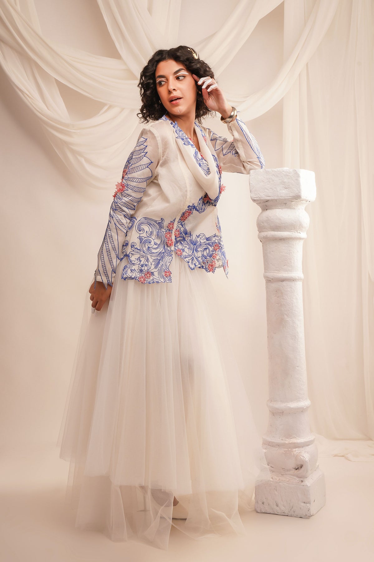 Ivory Organza Jacket