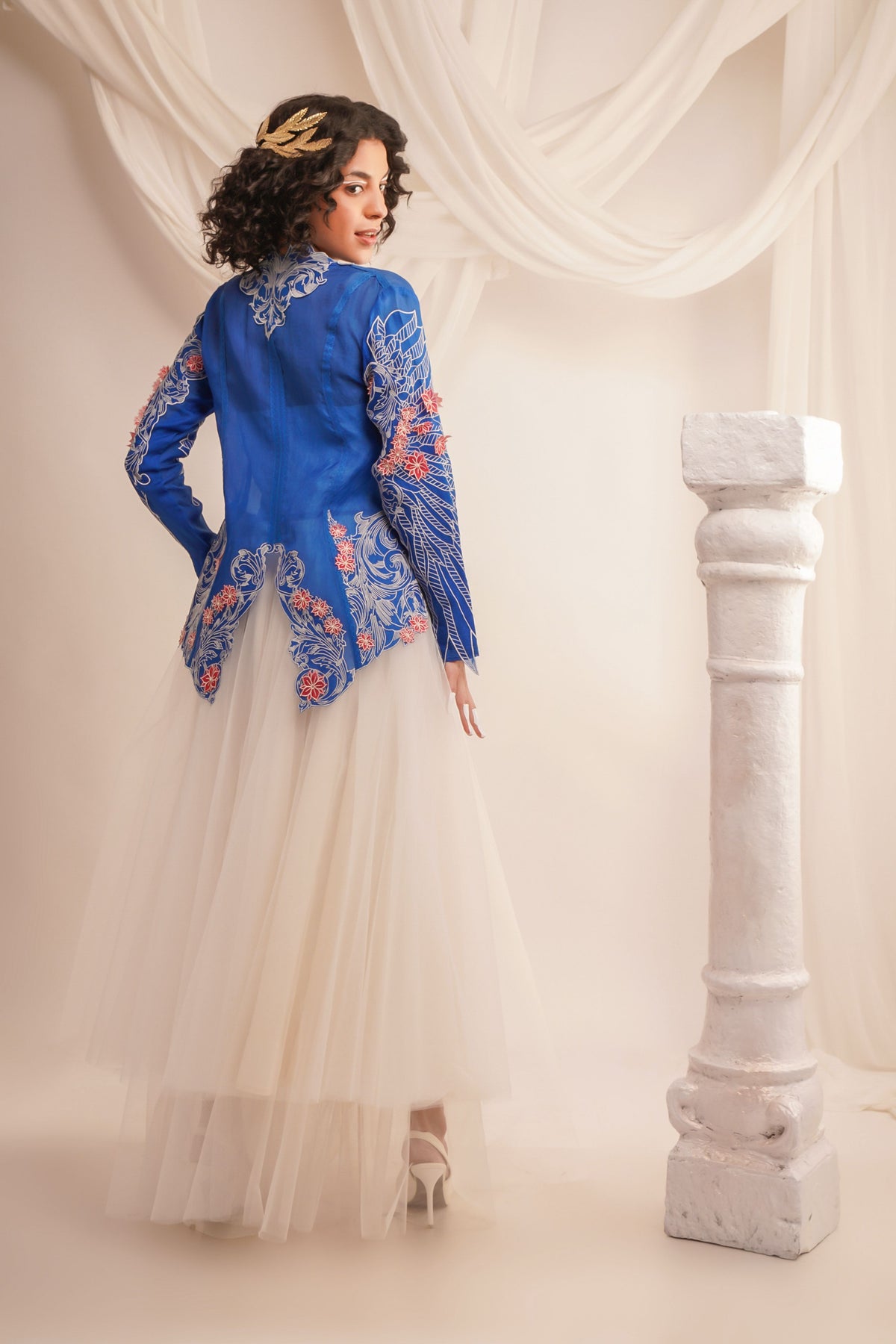 Indigo Organza Jacket