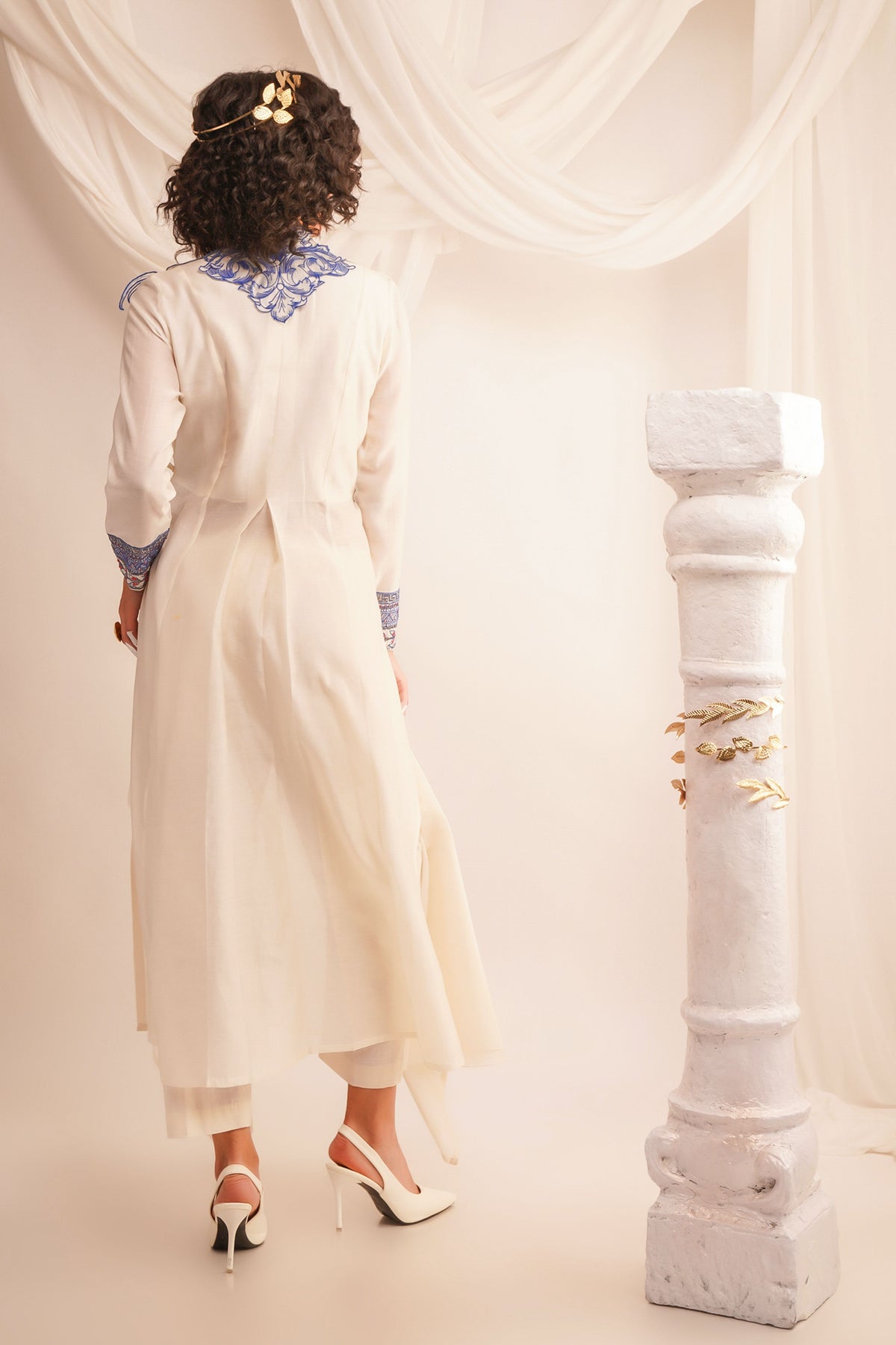 Ivory Athena Angrakha Set