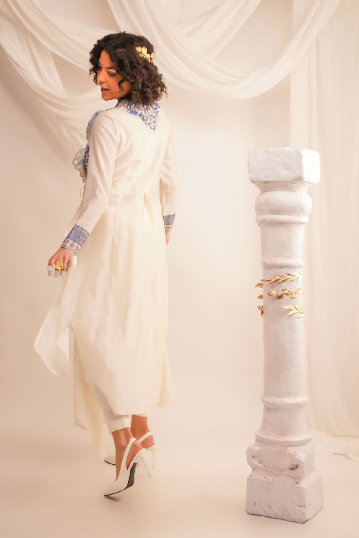Ivory Athena Angrakha Set