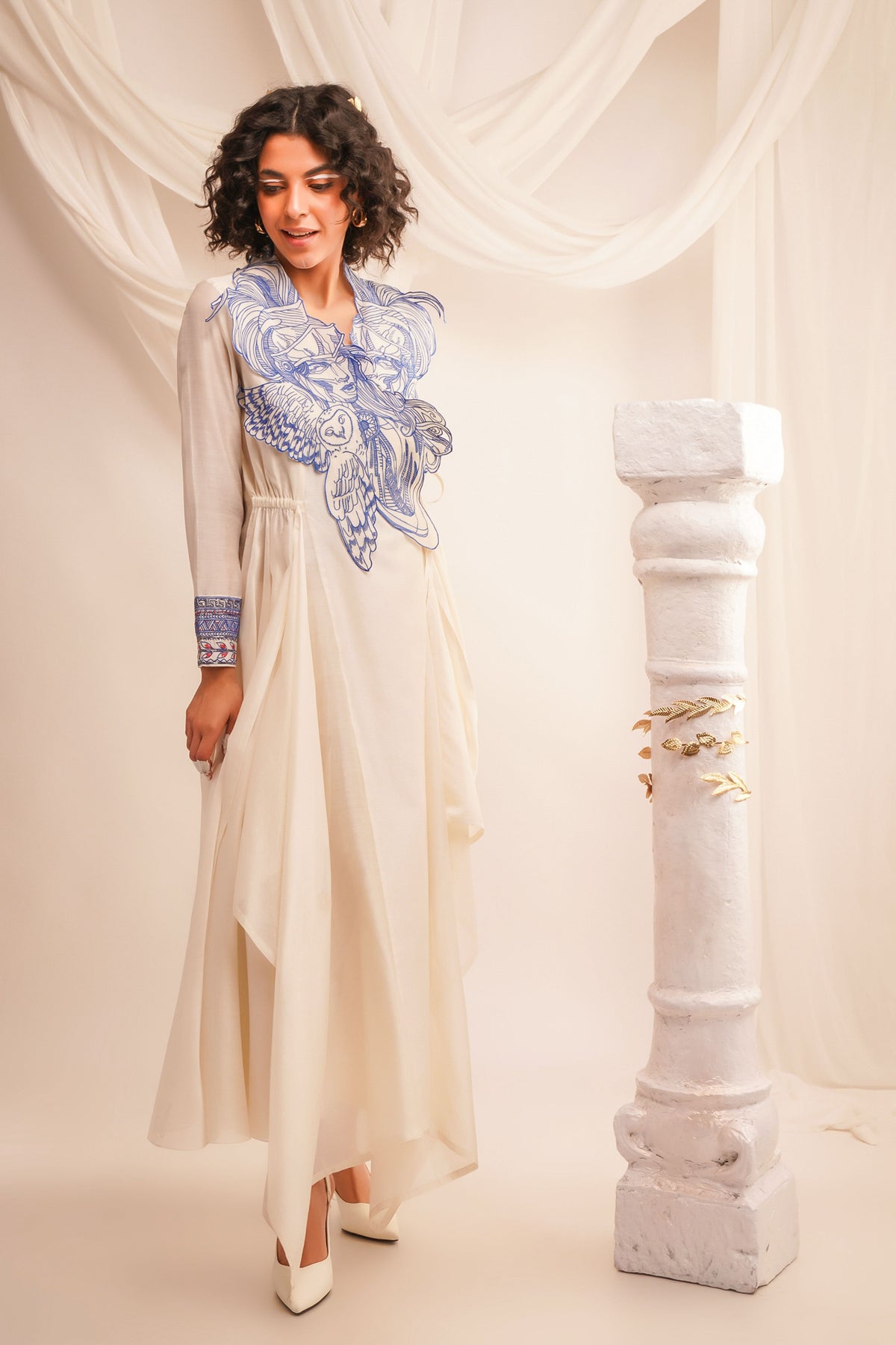 Ivory Athena Angrakha Set