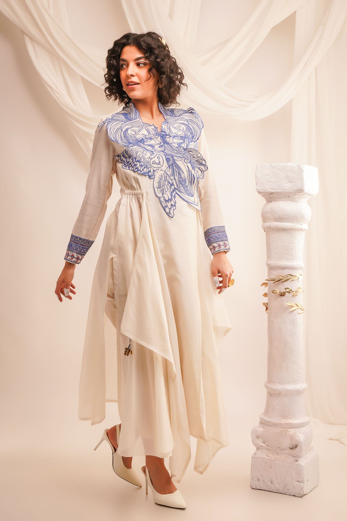 Ivory Athena Angrakha Set