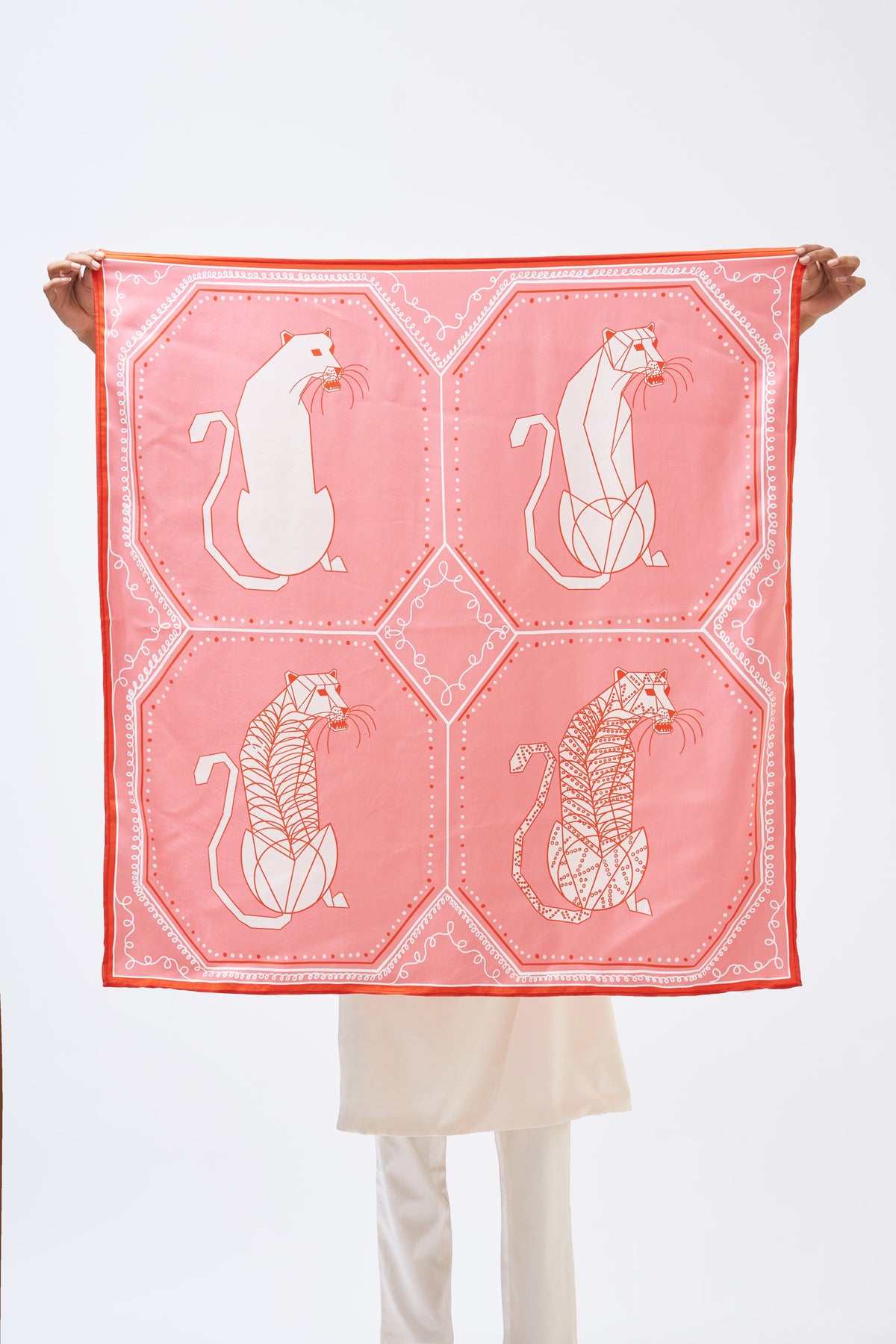 Ava Coral Pink Scarf