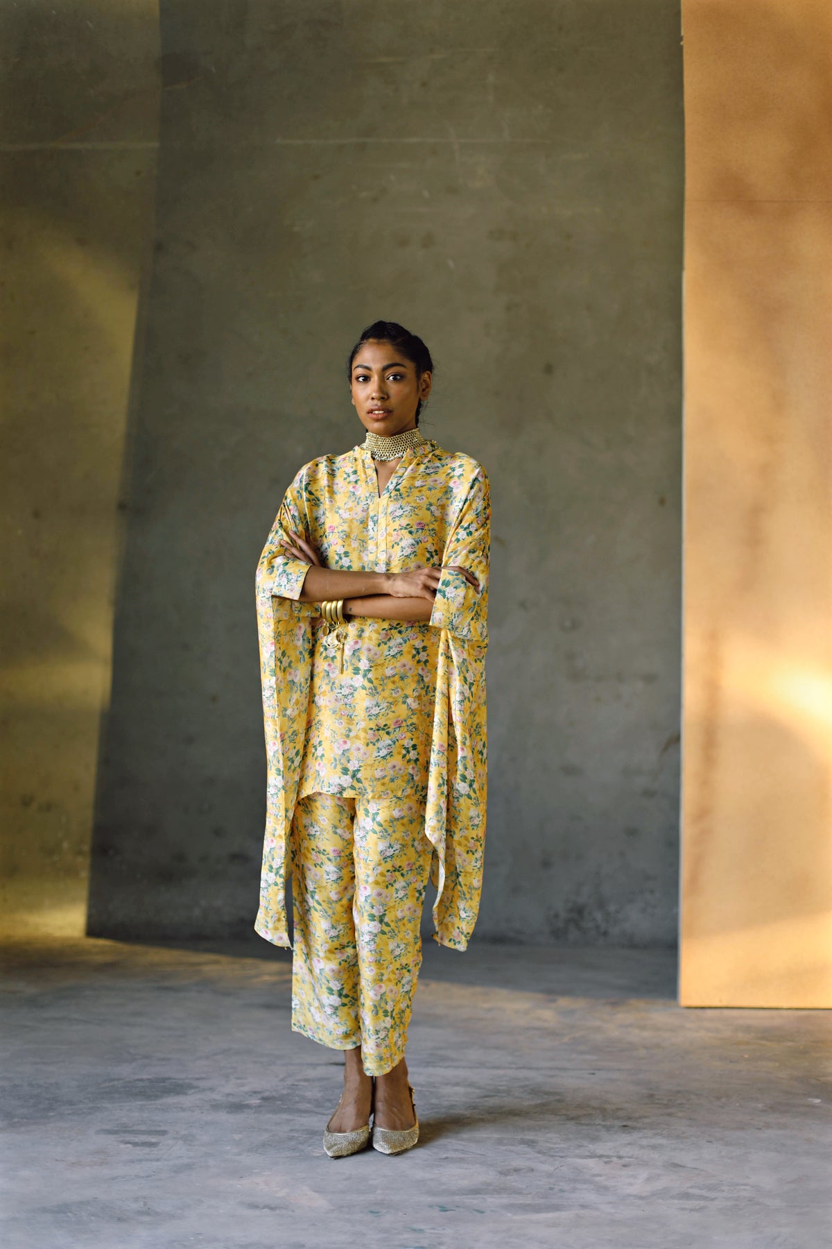 Laguna Short Kaftan  &amp; Pant Co-Ord Set