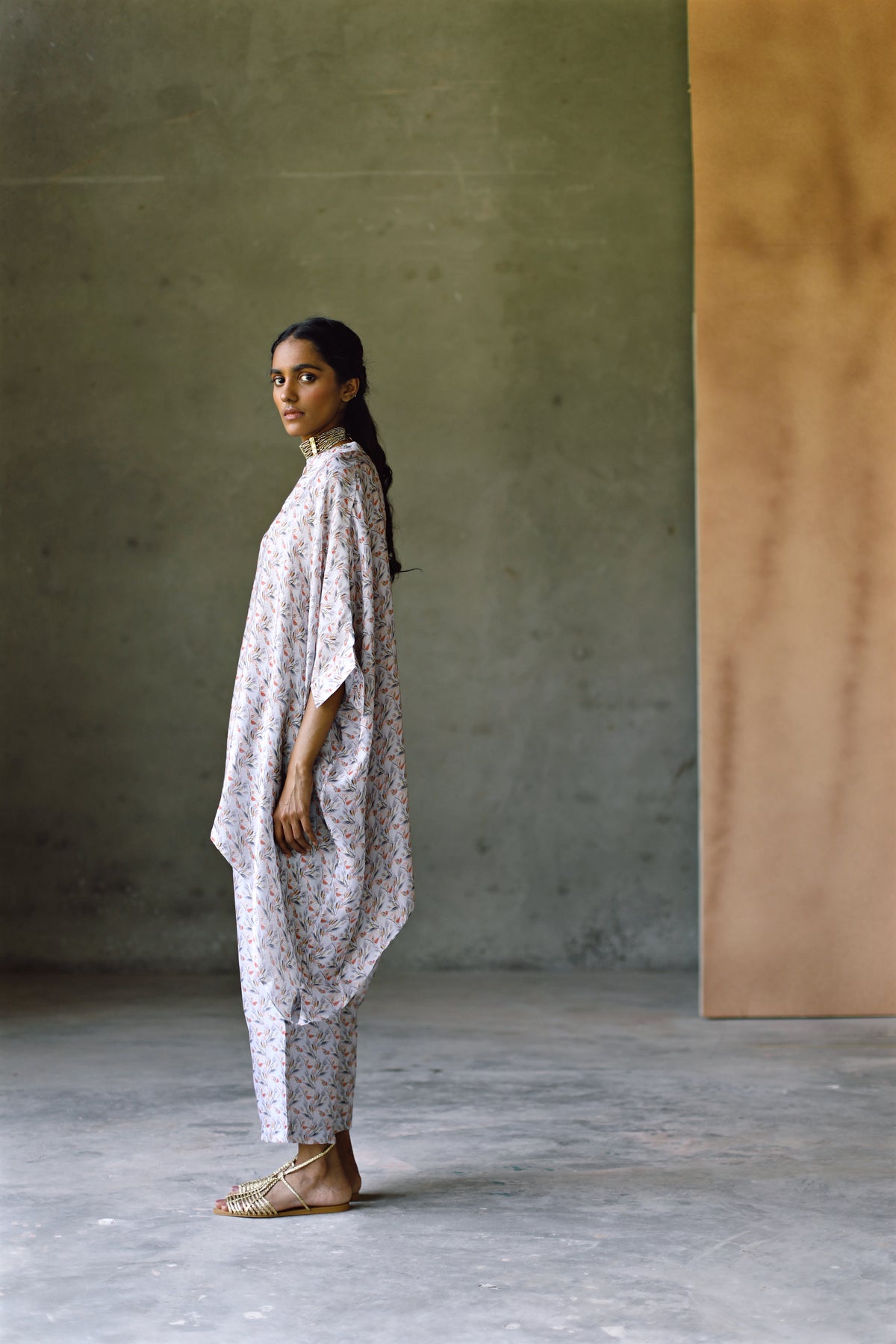 Oxford Short Kaftan  &amp; Pant Co-Ord Set