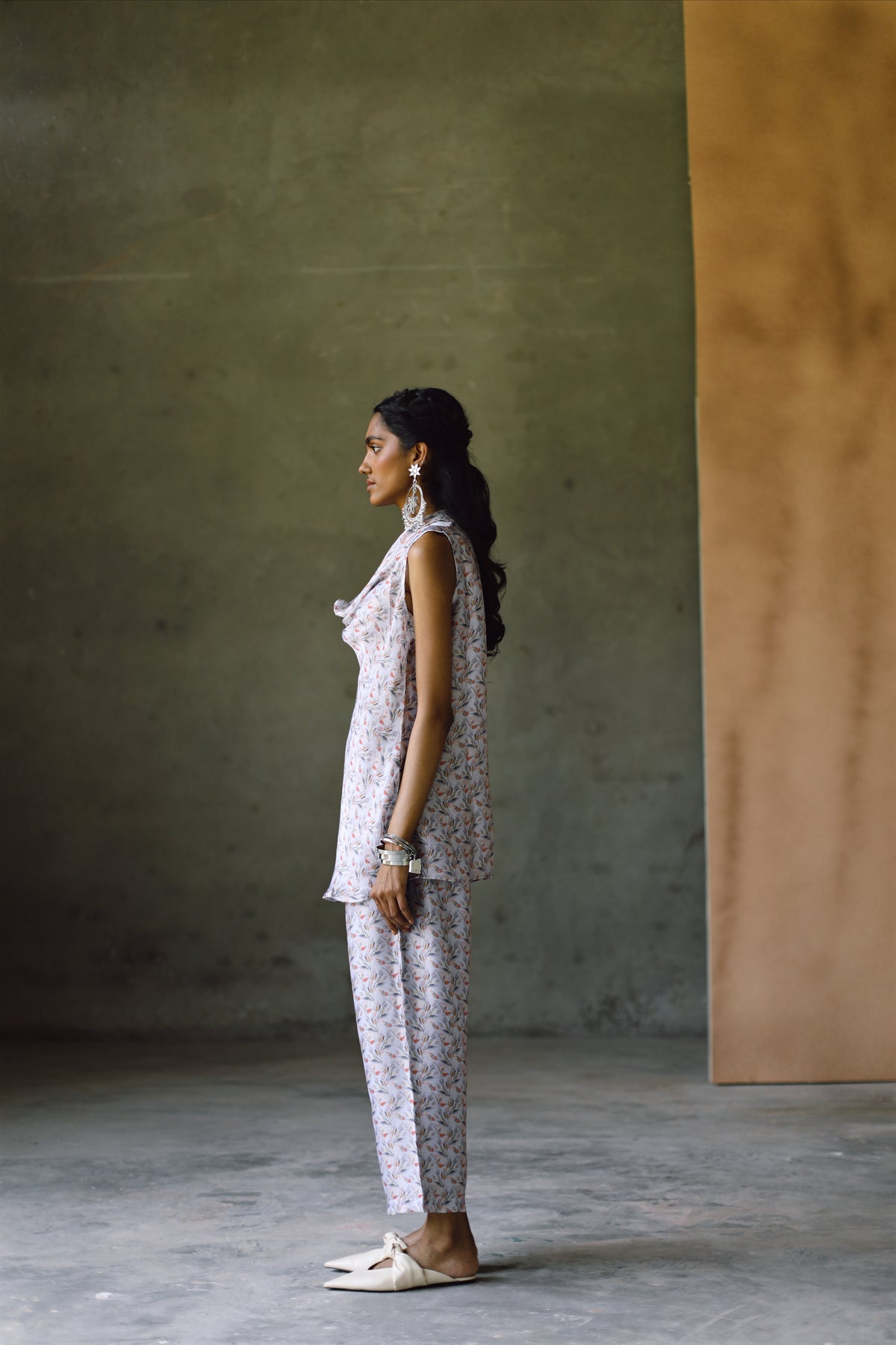 Oxford Cowl Top &amp; Pant Co-Ord Set