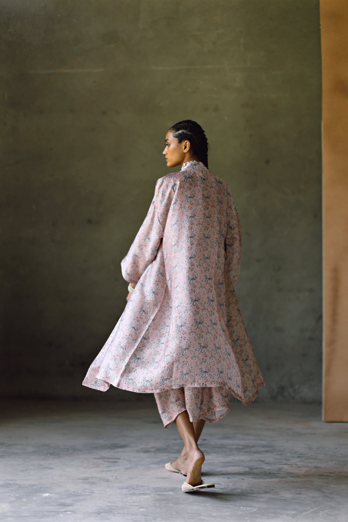 Melon Slip Dress +cape