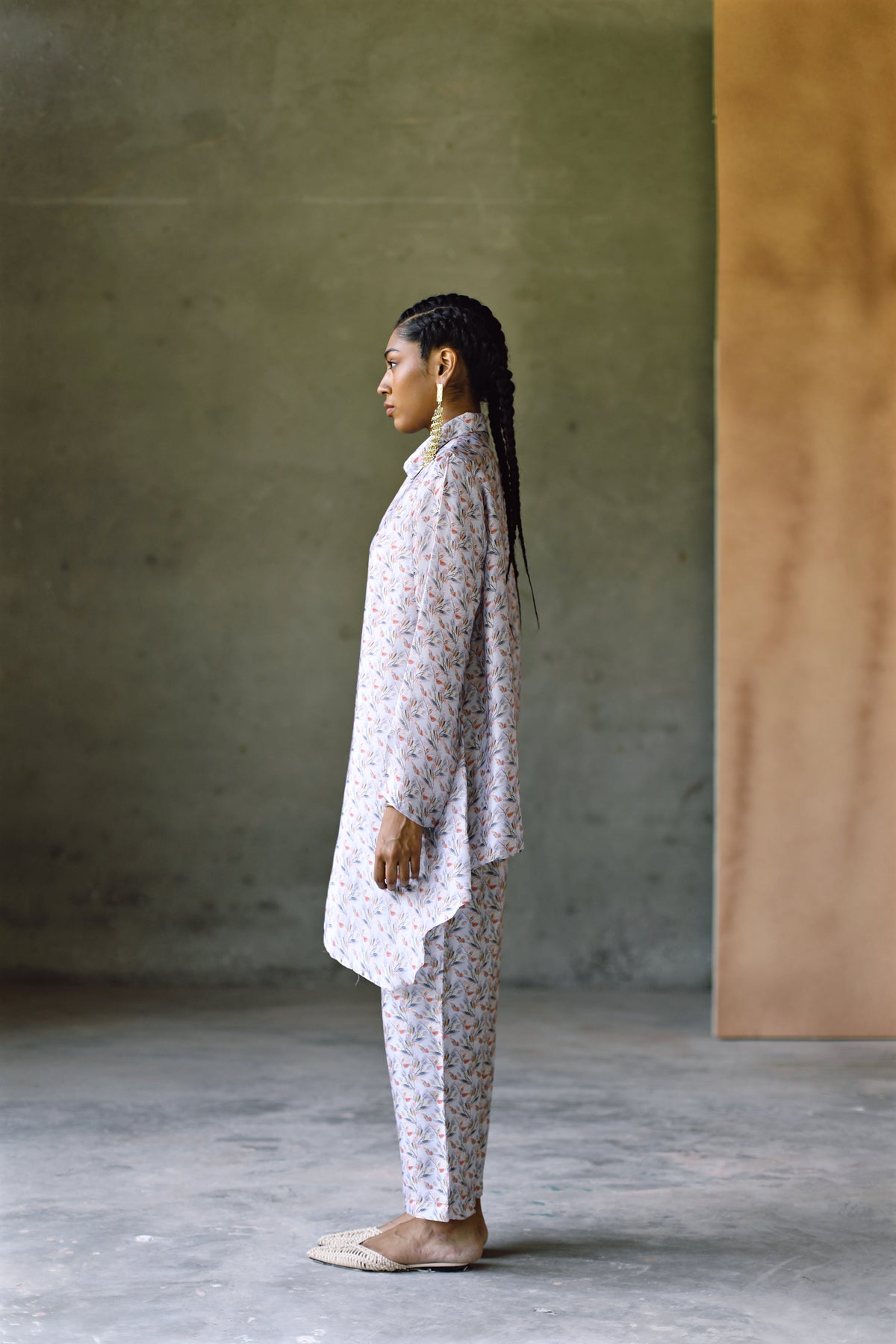 Oxford Low Back Shirt  &amp; Pant Co-Ord Set