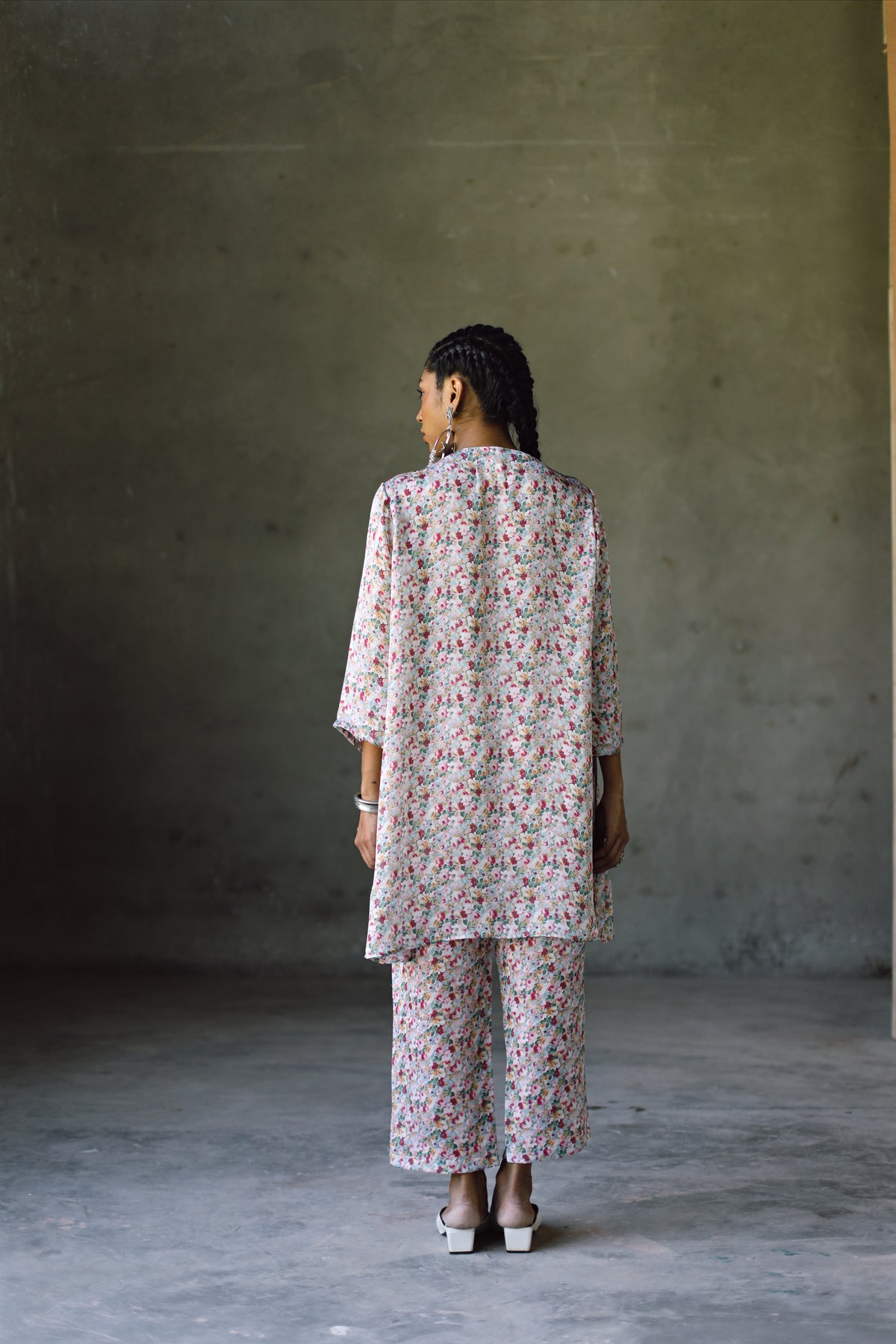Milano V Emb Kurta  &amp; Pant Co-Ord Set
