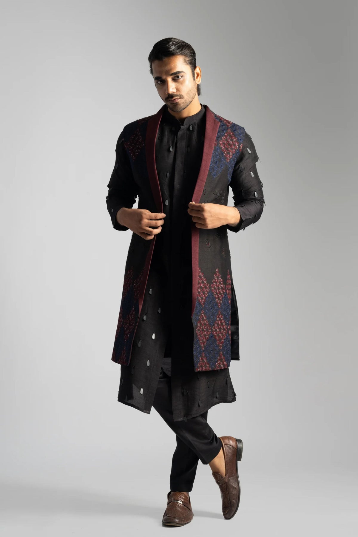 Dark Brown Kurta Set