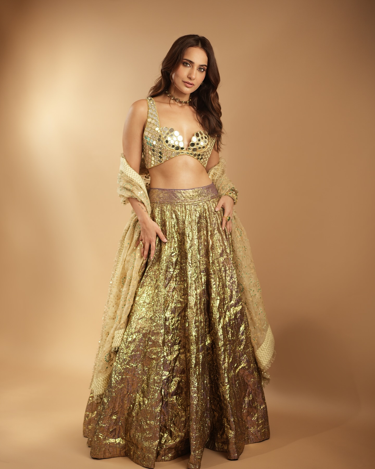 Sheesh Bengani Lehenga Set