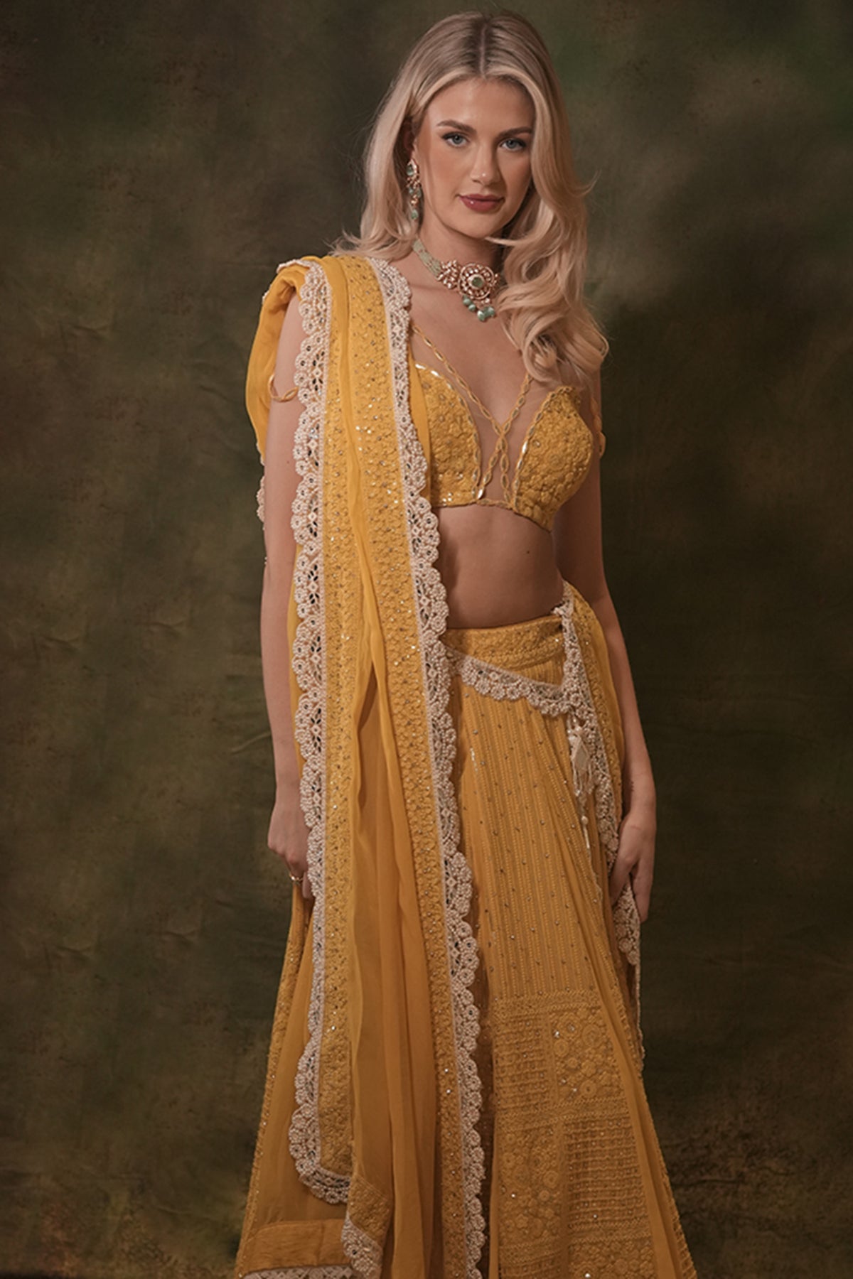 Sunshine Lucknowi Lehenga Set