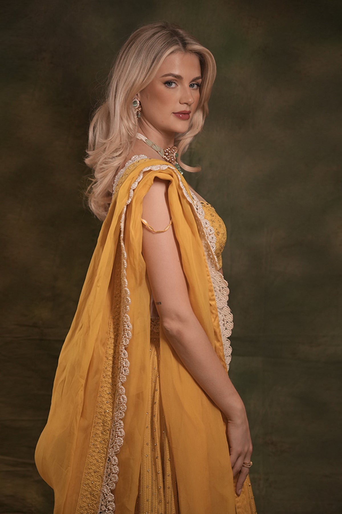 Sunshine Lucknowi Lehenga Set